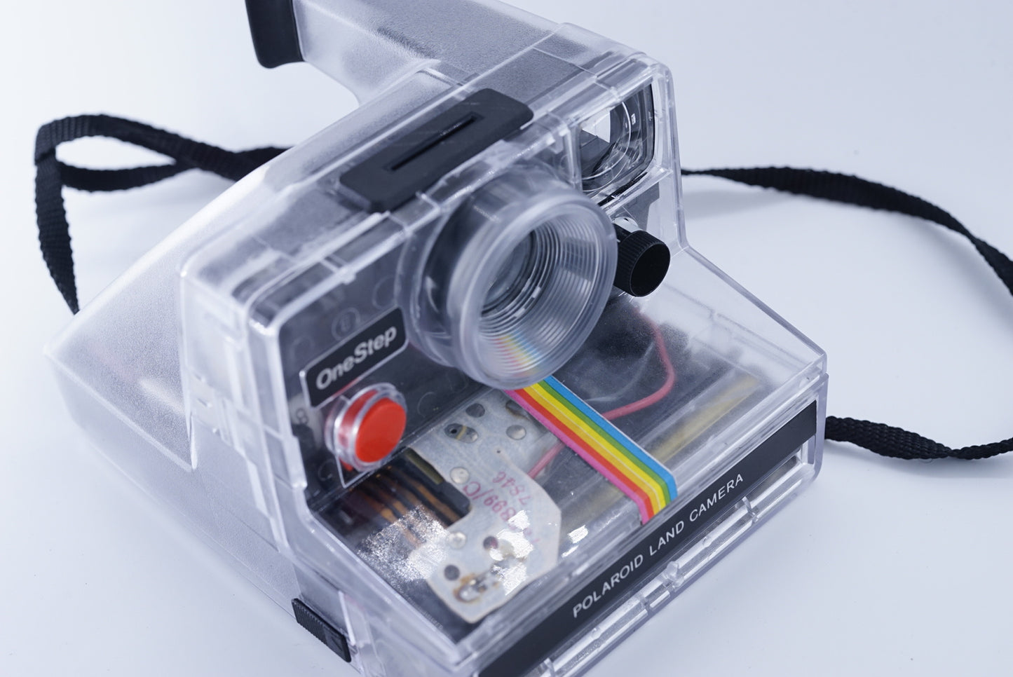 Polaroid SX70 RAINBOW TRANSPARENT CAMERA ONESTEP