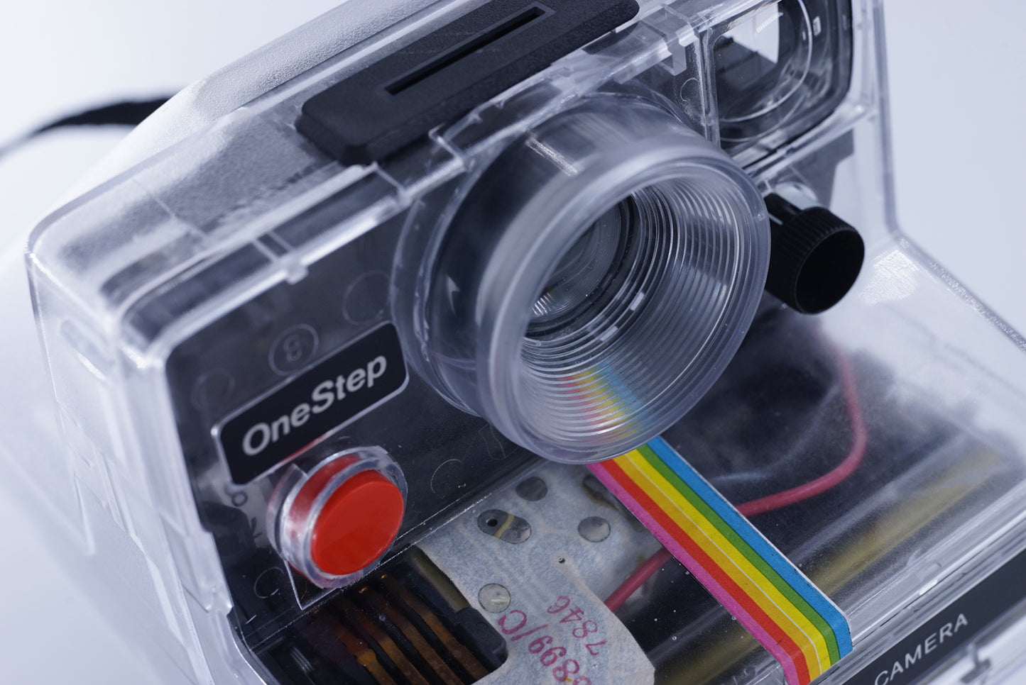 Polaroid SX70 RAINBOW TRANSPARENT CAMERA ONESTEP