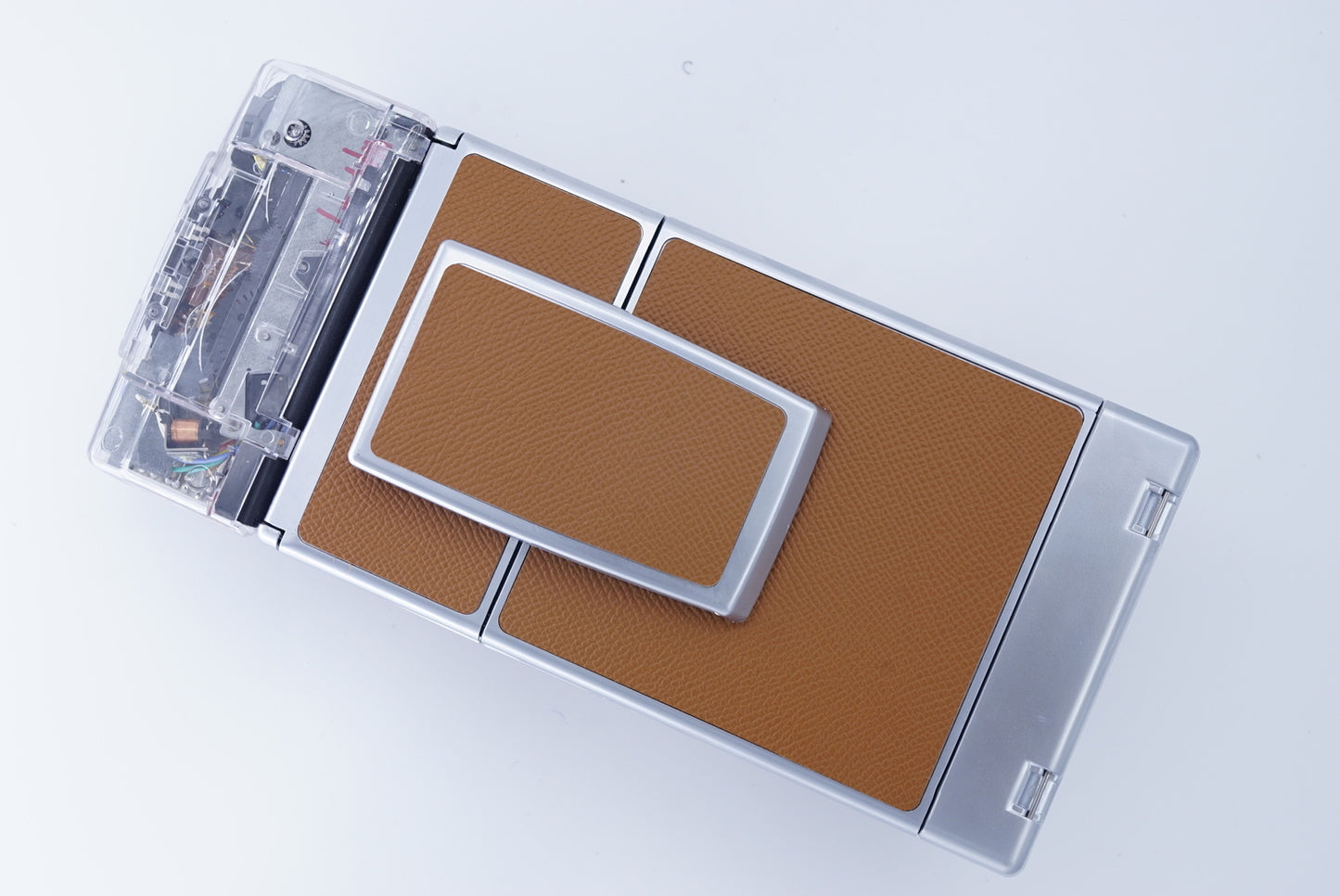 NEW PCB*Polaroid SX 70 Sonar Camera BROWN CLEAR HOUSING transparent COVER POWER KIT S