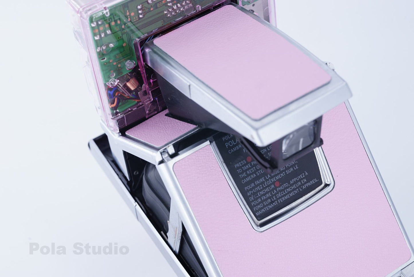 Polaroid SLR690 PINK TRANSPARENT CAMERA ITYPE POWER KIT S