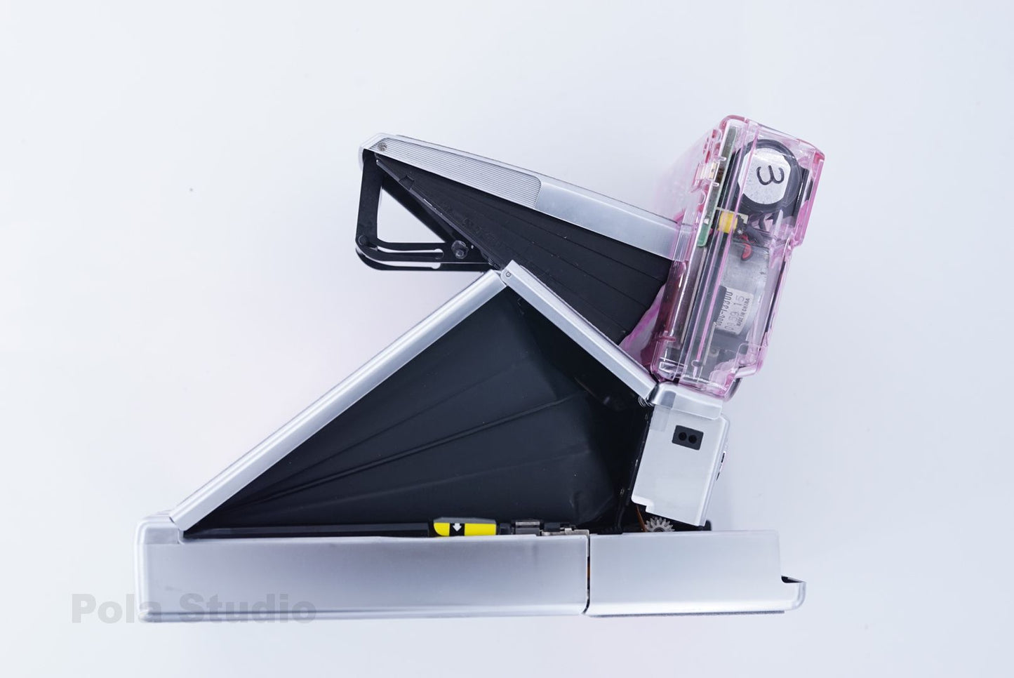 Polaroid SLR690 PINK TRANSPARENT CAMERA ITYPE POWER KIT S