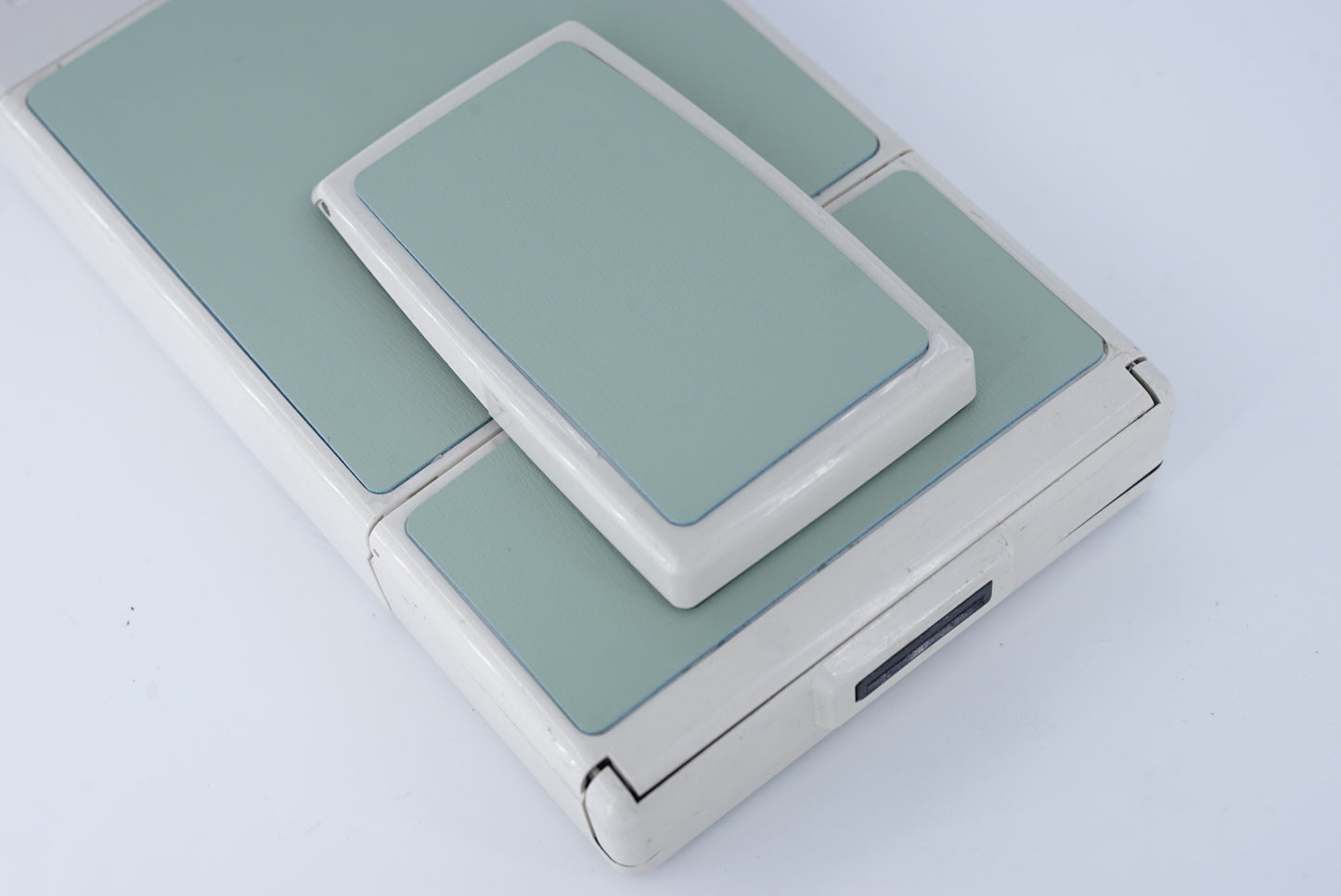 Polaroid Sx70 MODEL 2 WIHITE ivory camera S Power kit*MINT GREEN