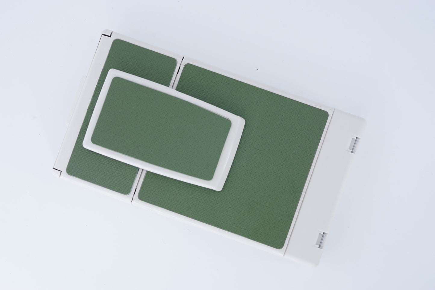 Polaroid Sx70 MODEL 2 WIHITE ivory camera S Power kit*Army Green