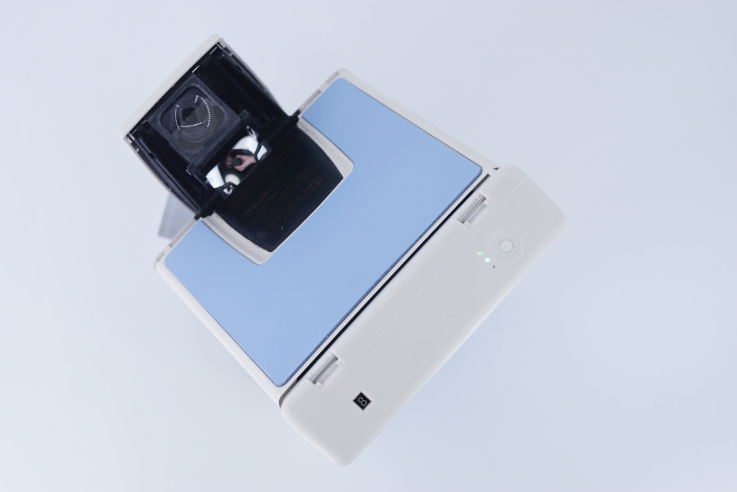 Polaroid Sx70 MODEL 2 WIHITE ivory camera S Power kit*SKY BLUE