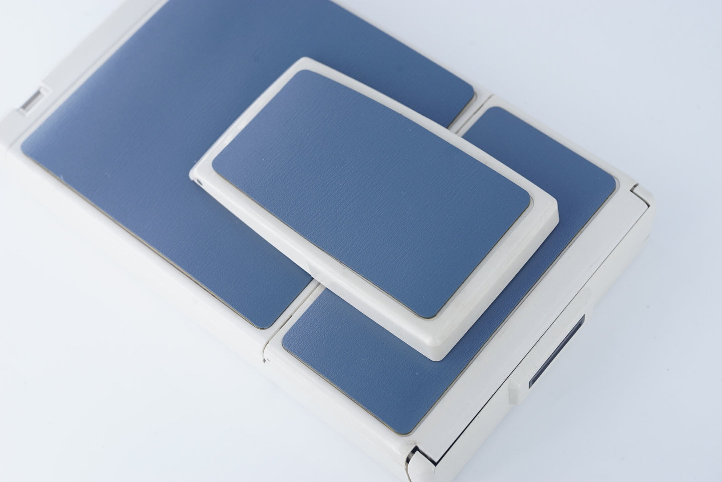 Polaroid sx70/sonar/680/690 camera skin Replacement Cover-Genuine Leather-STORM BLUE
