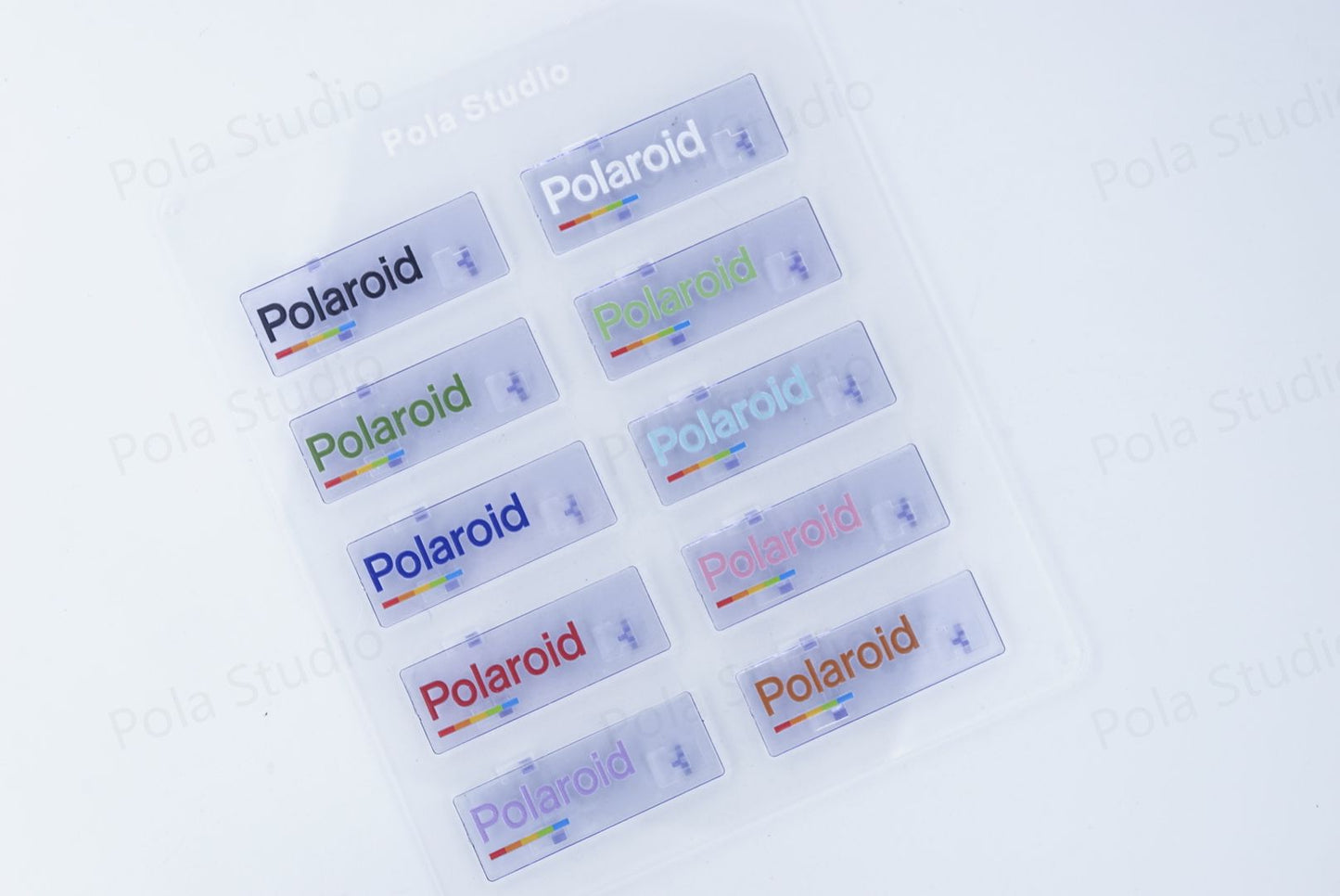 Polaroid Camera transparent NAMEPLATE 680/690 colorful ACCESSTORY