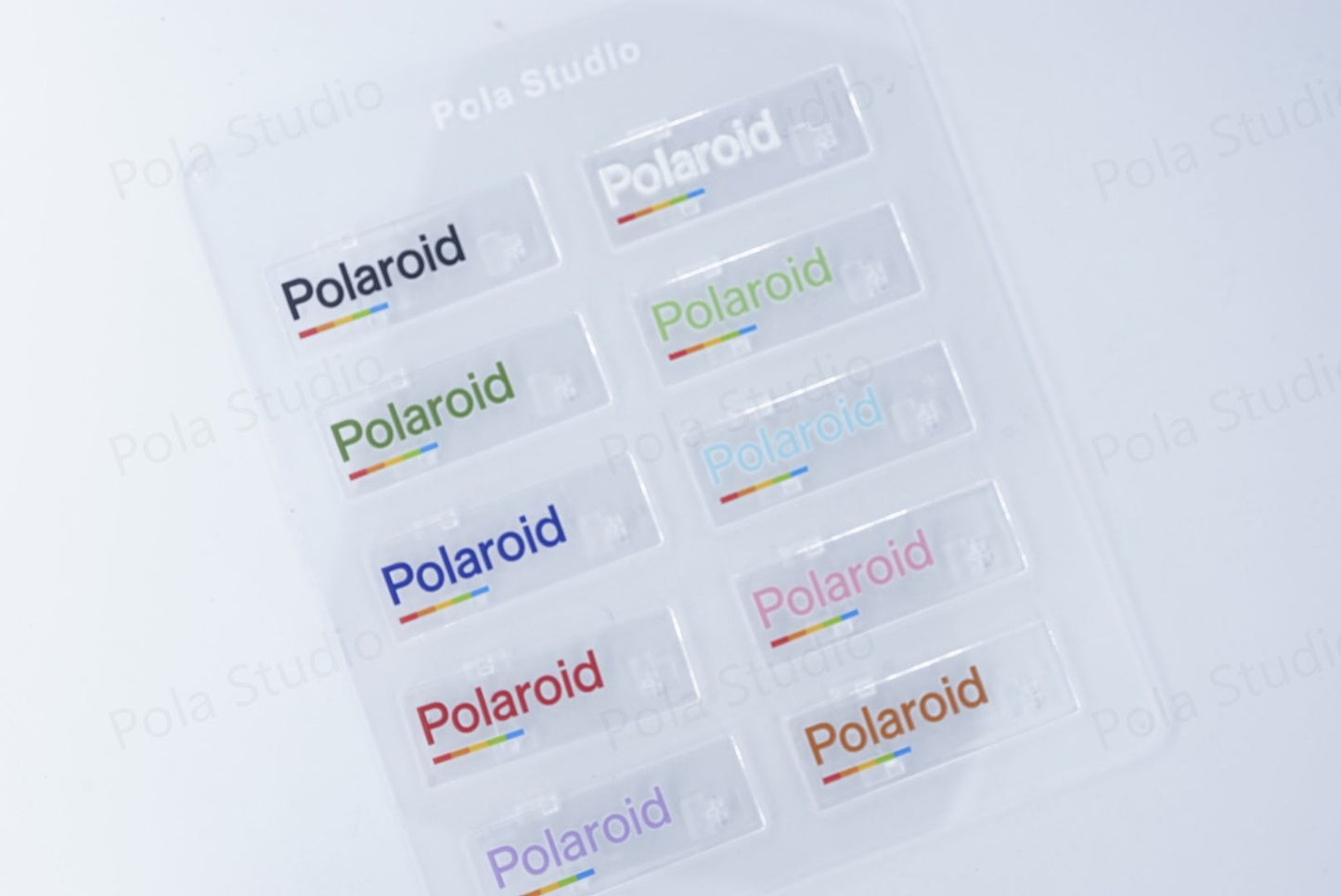 Polaroid Camera transparent NAMEPLATE 680/690 colorful ACCESSTORY