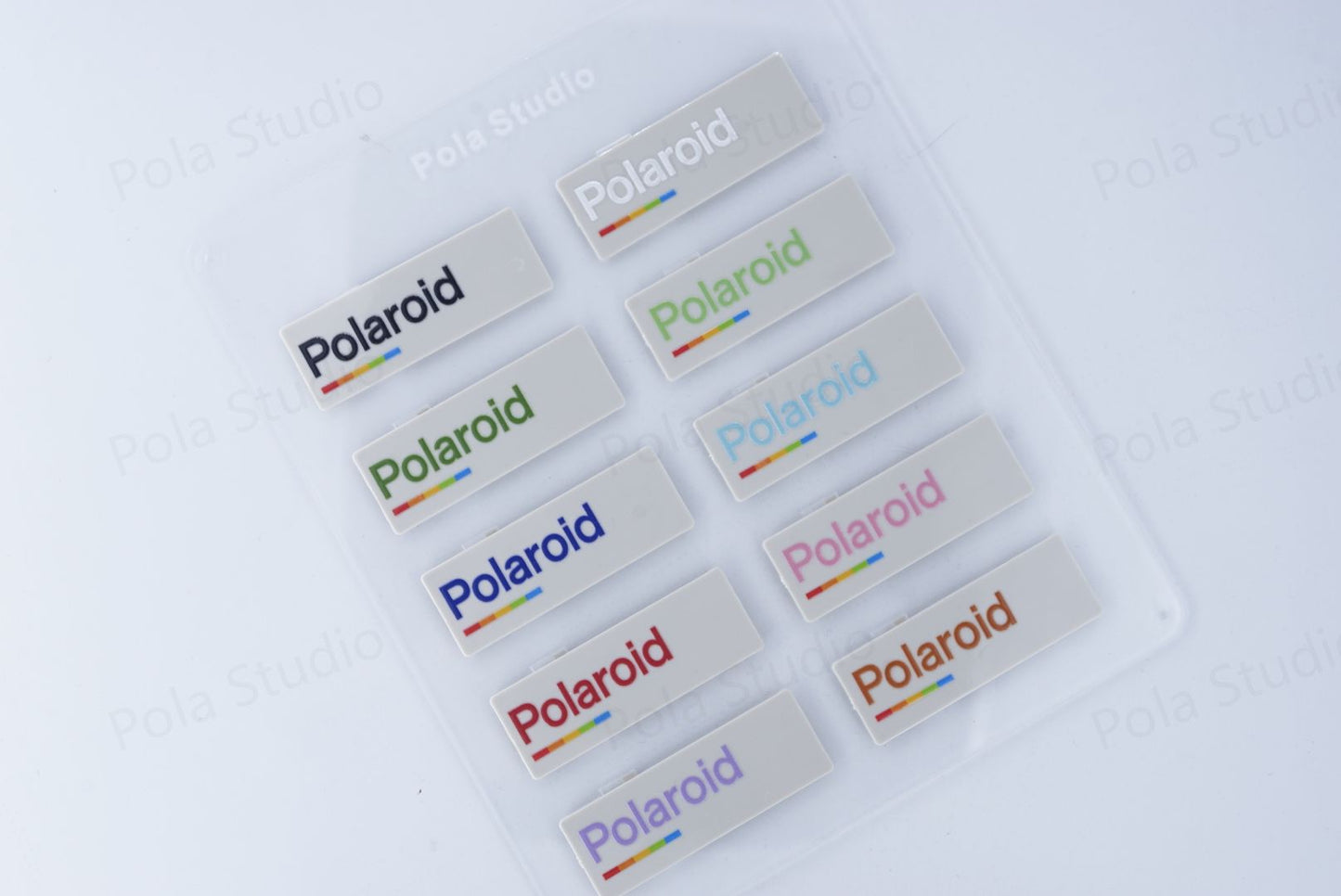 Polaroid Camera transparent NAMEPLATE 680/690 colorful ACCESSTORY