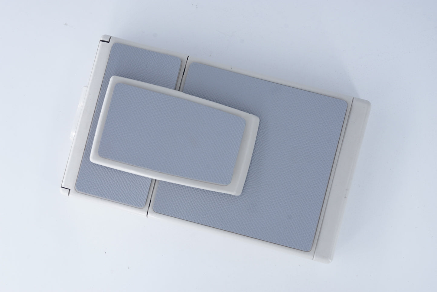 POLAOID SX70/SONAR/680/690 Grey blue SKIN-Genuine Leather