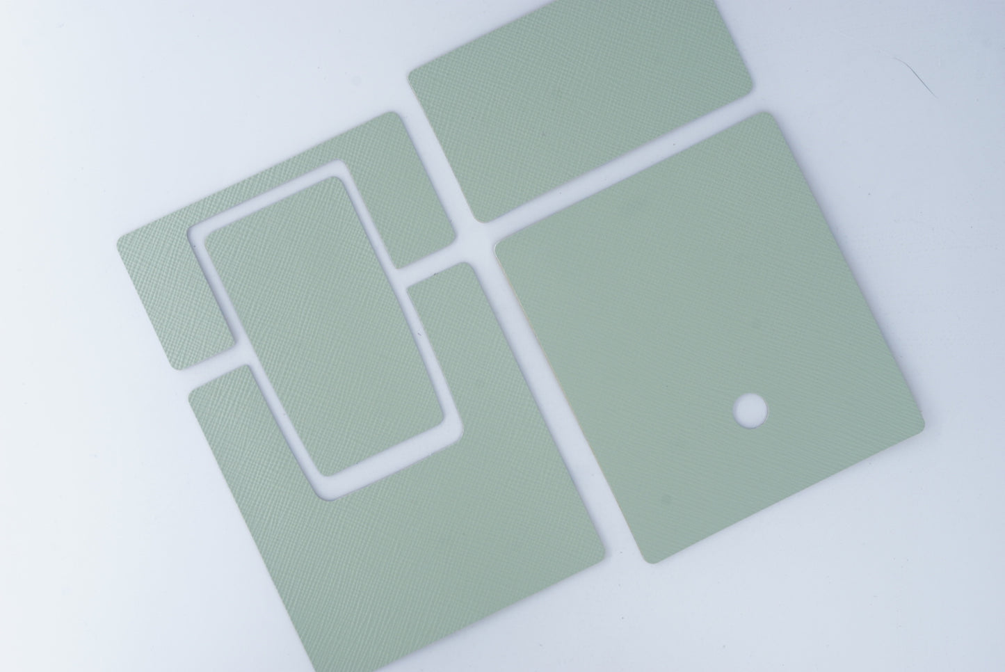 Polaroid sx70/sonar/680/690 camera skin Replacement Cover-MILK GREEN Genuine Leather