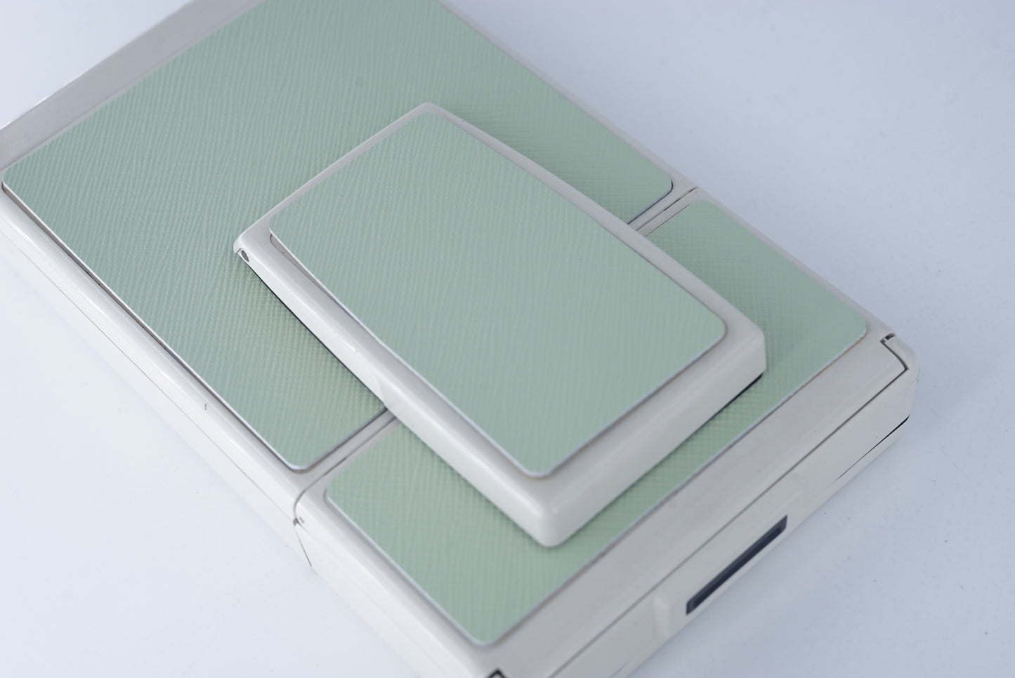 Polaroid sx70/sonar/680/690 camera skin Replacement Cover-MILK GREEN Genuine Leather