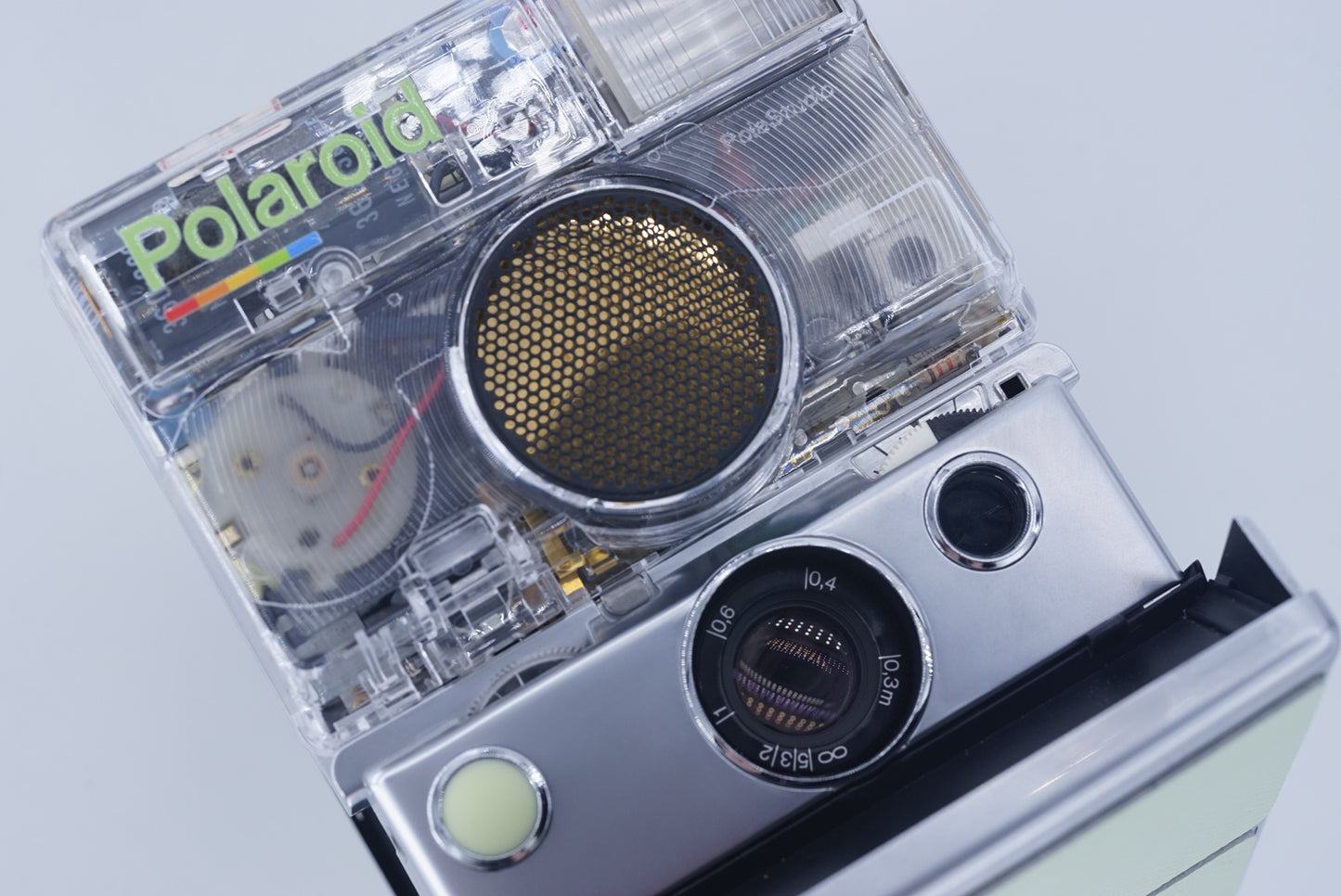 Polaroid SLR680 transparent MILKE GREEN SILVER CAMERA POWER KIT S instax camera sx70