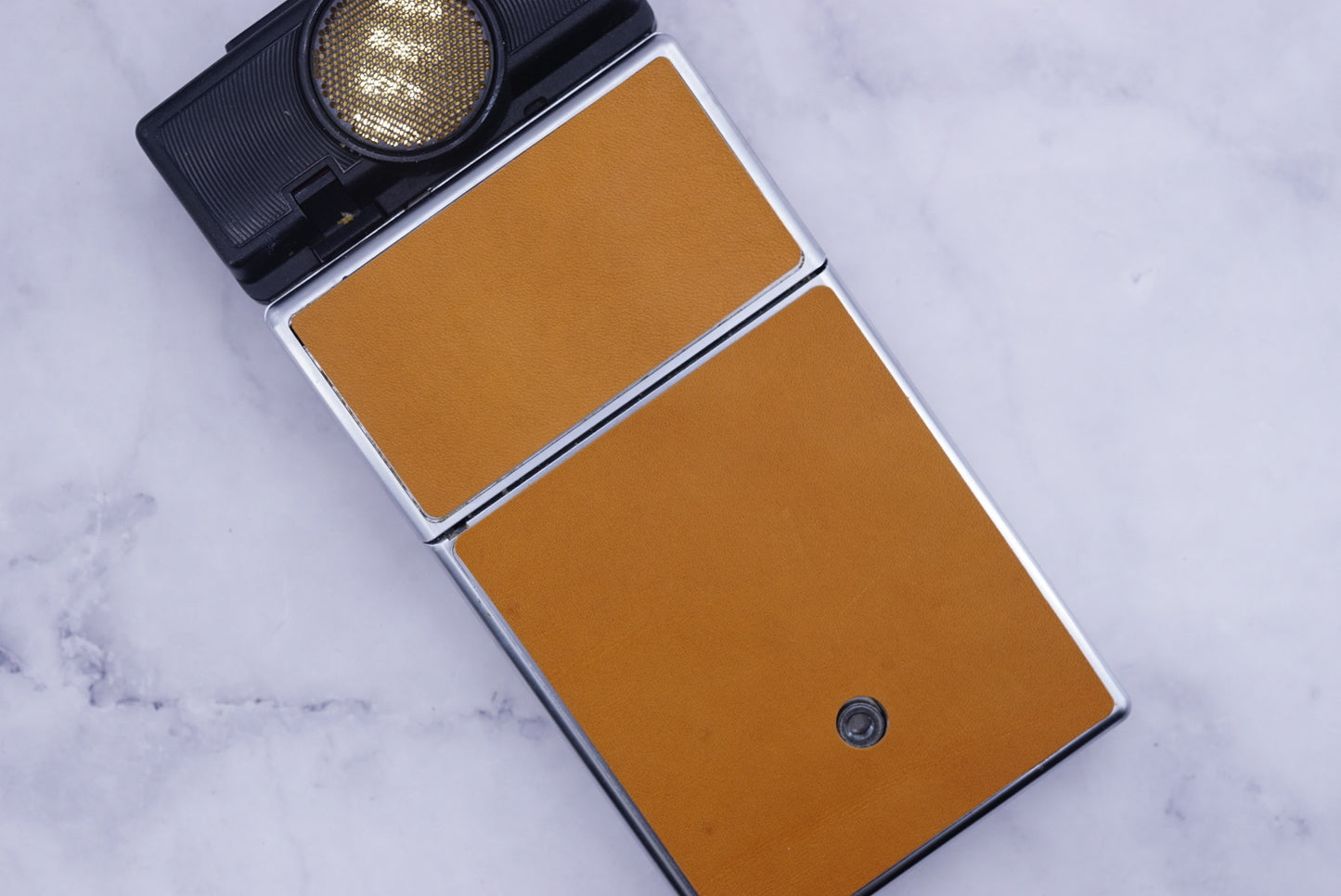Polaroid sx70/sonar/680/690 camera skin Replacement Cover-Genuine Leather ORIGINAL BROWN