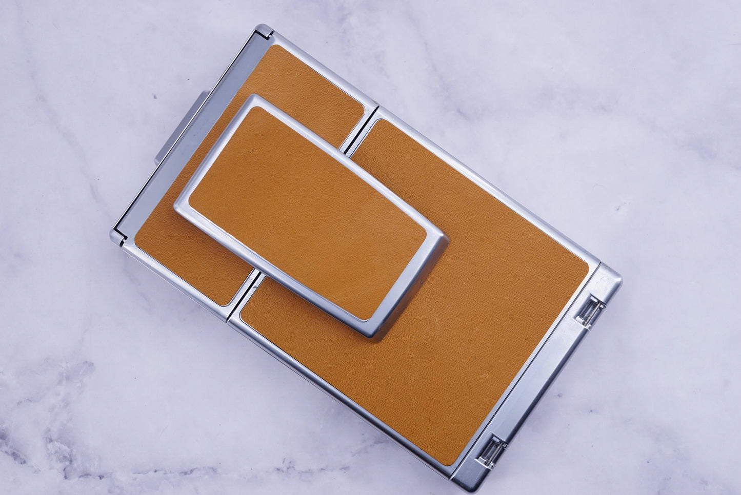 Polaroid sx70/sonar/680/690 camera skin Replacement Cover-Genuine Leather ORIGINAL BROWN
