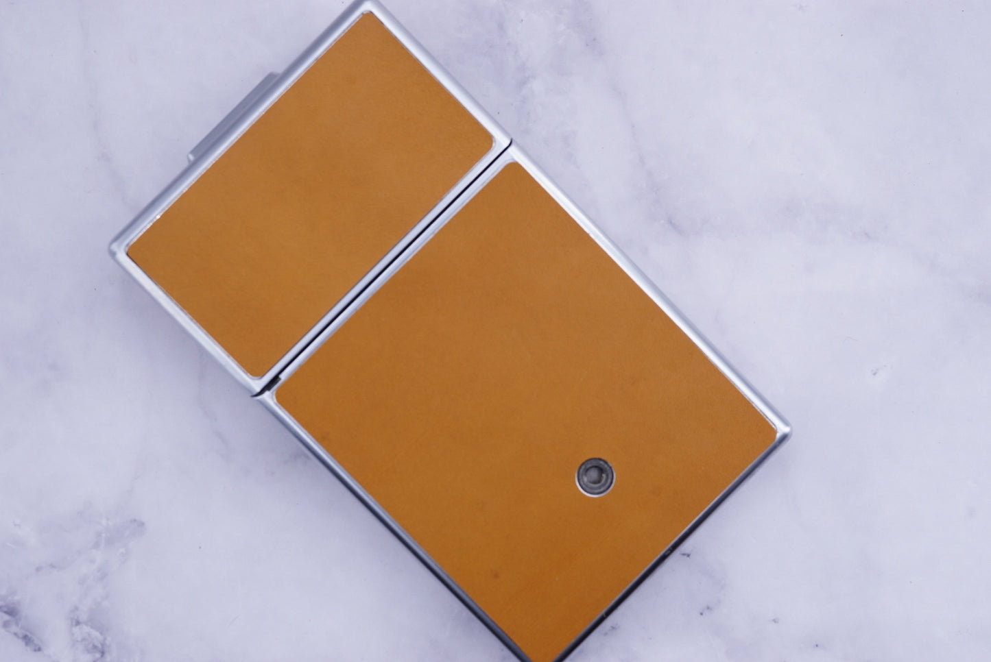 Polaroid sx70/sonar/680/690 camera skin Replacement Cover-Genuine Leather ORIGINAL BROWN