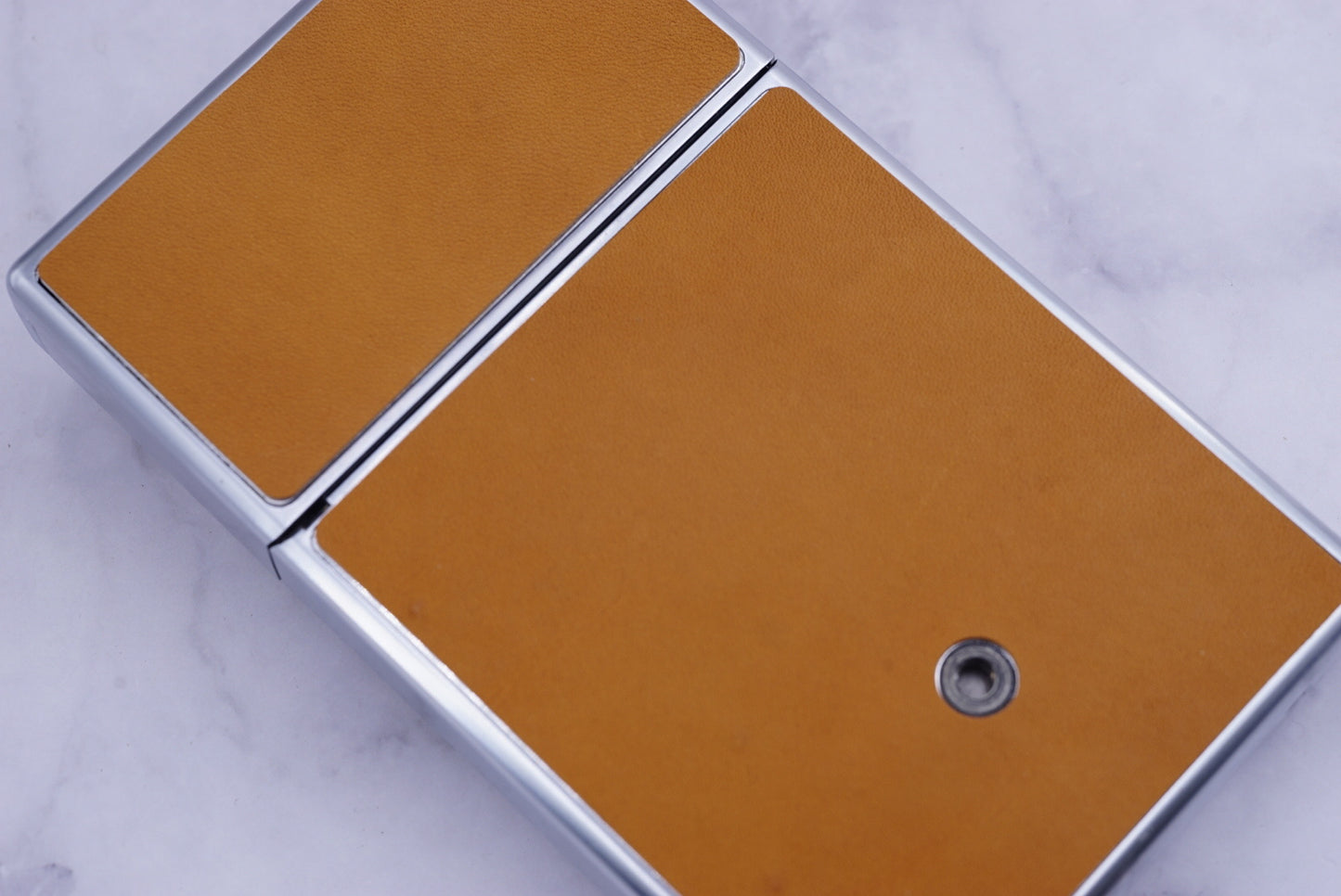 Polaroid sx70/sonar/680/690 camera skin Replacement Cover-Genuine Leather ORIGINAL BROWN