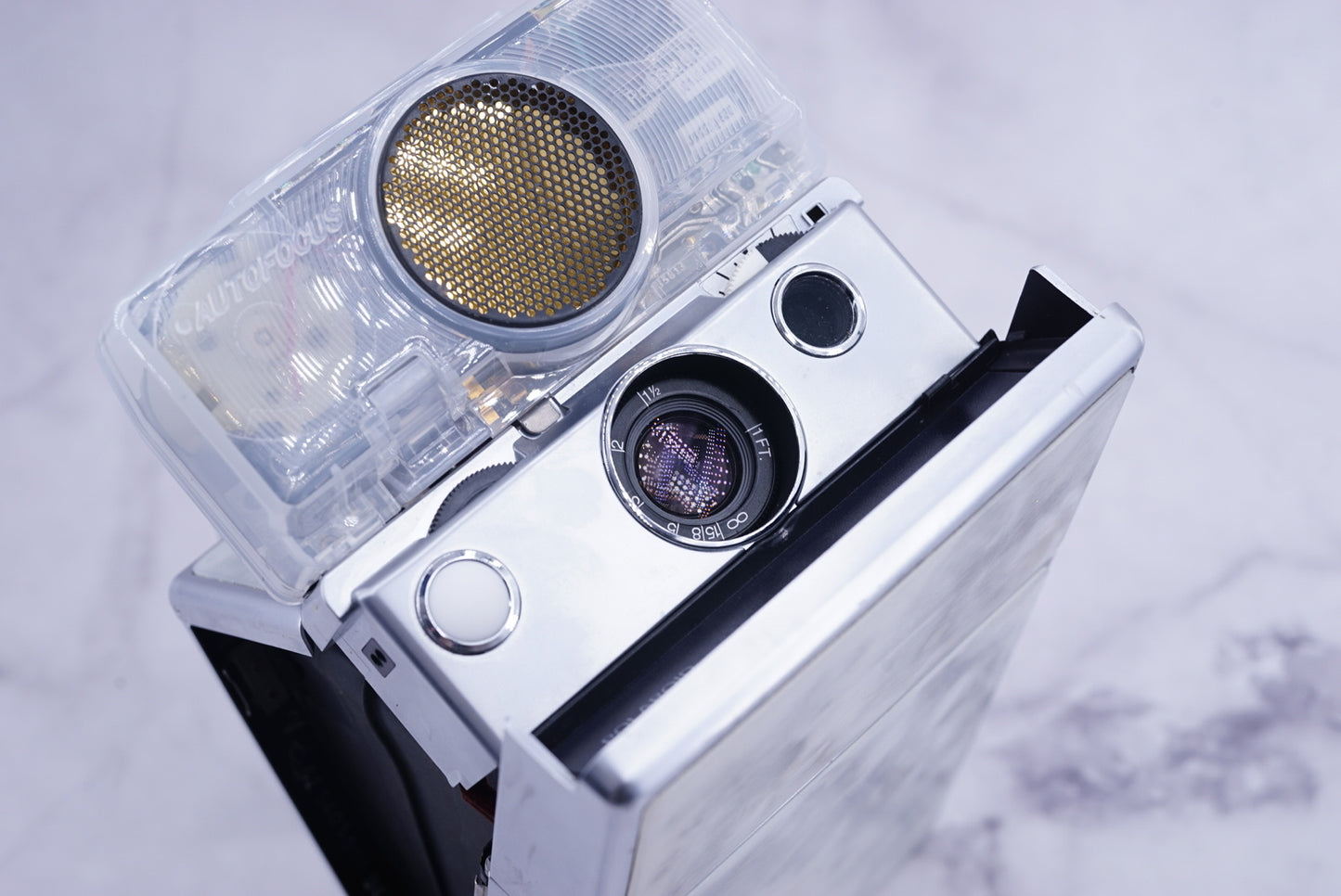 Polaroid Camera transparent cover SONAR WHITE MIST translucent