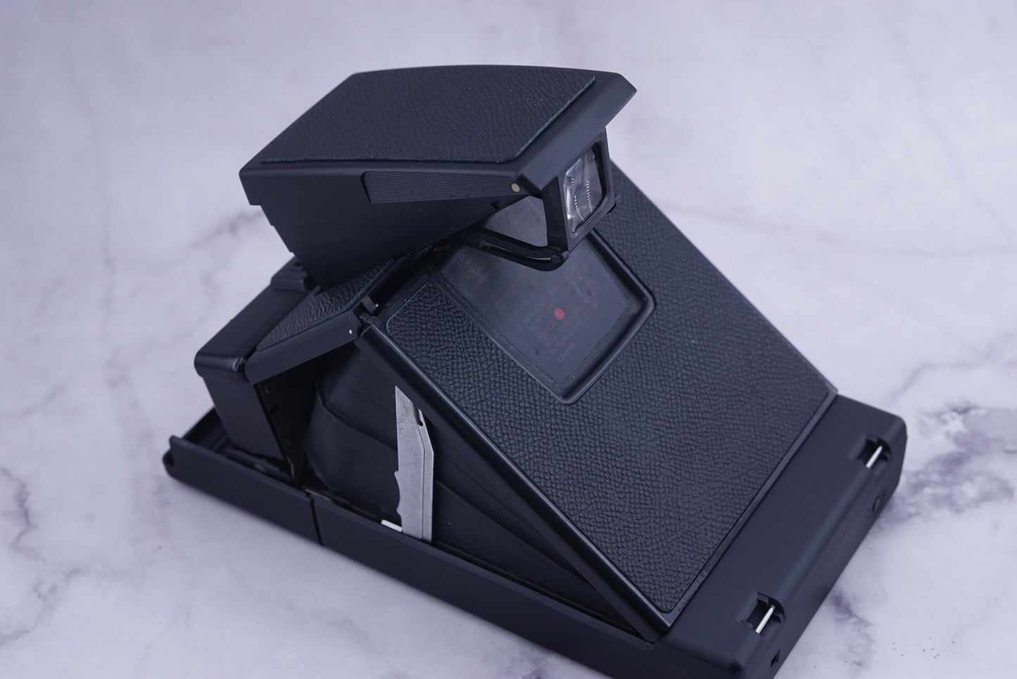 POLAROID SX70 ALPHA MOCEL 2 BLACK CAMERA WITH ITYPE BACK POWER KIT S