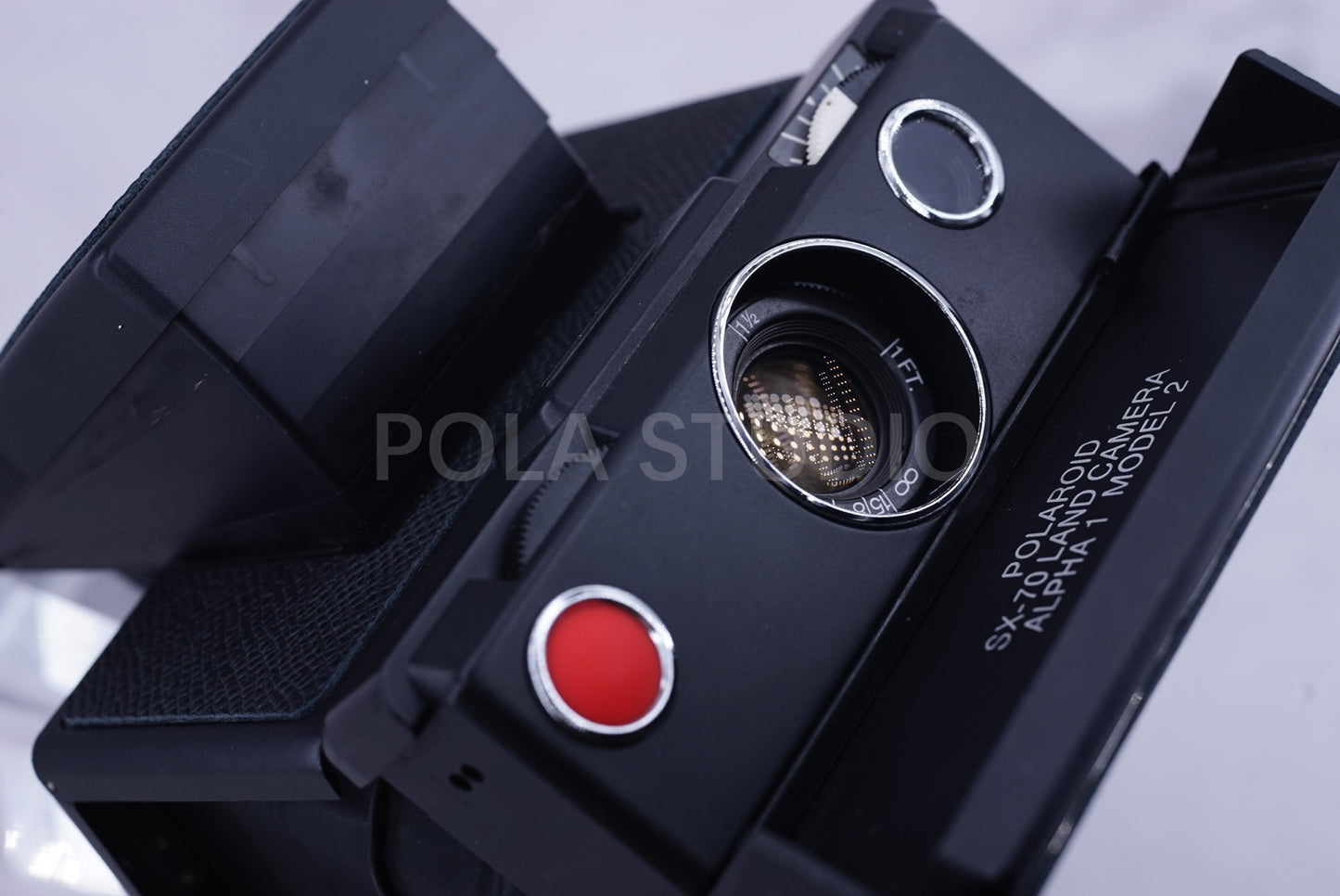 POLAROID SX70 ALPHA MOCEL 2 BLACK CAMERA WITH ITYPE BACK POWER KIT S