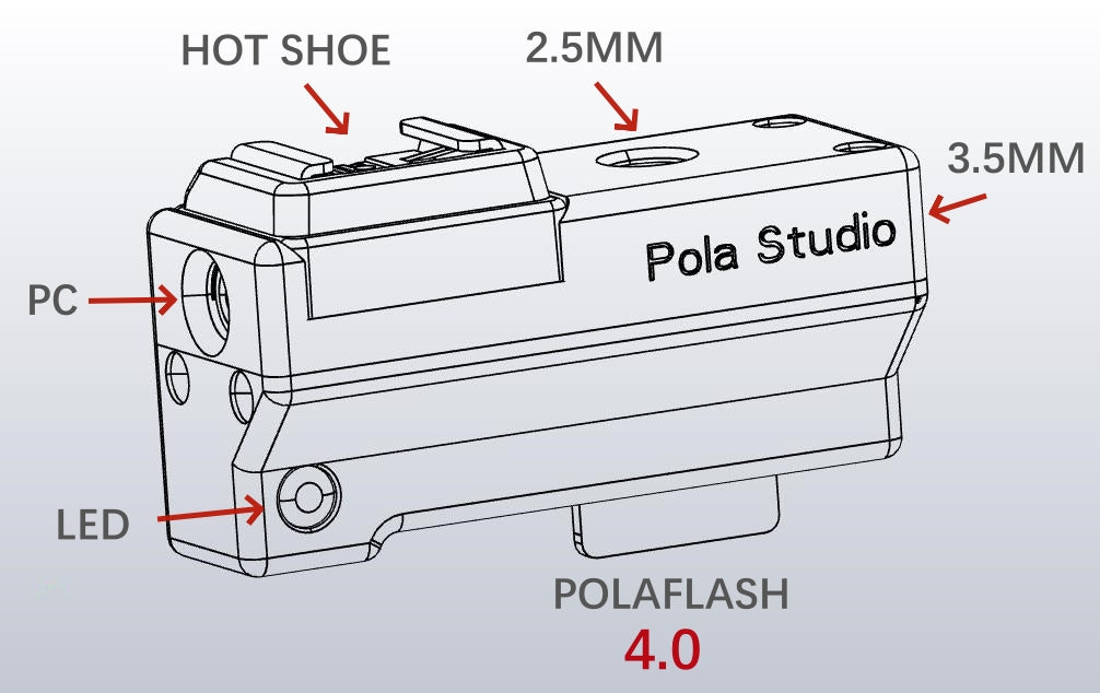 Flash adapters for the Polaroid SX-70、Sonar hot shoe POLAFLASH 4.0 ADAPTER