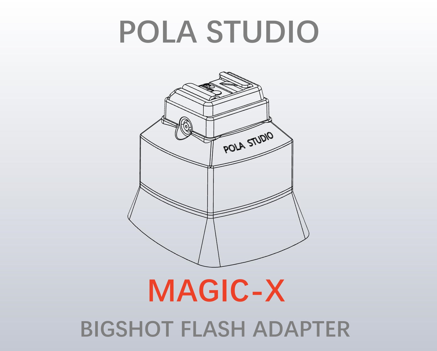 POLAROID BIGSHOT FLASH ADAPTER HOTSHOE-MAGIC-X ACCESSTORY