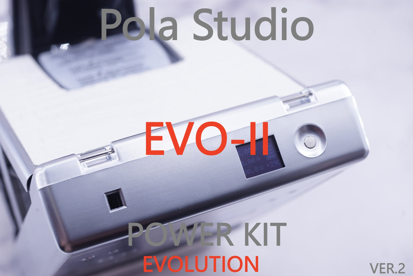 NEW*EVO-II Pola Studio*Polaroid camera Power KIT adapter EVO-MINI ver2 OLED SCREEN SX70/SONAR/680/690