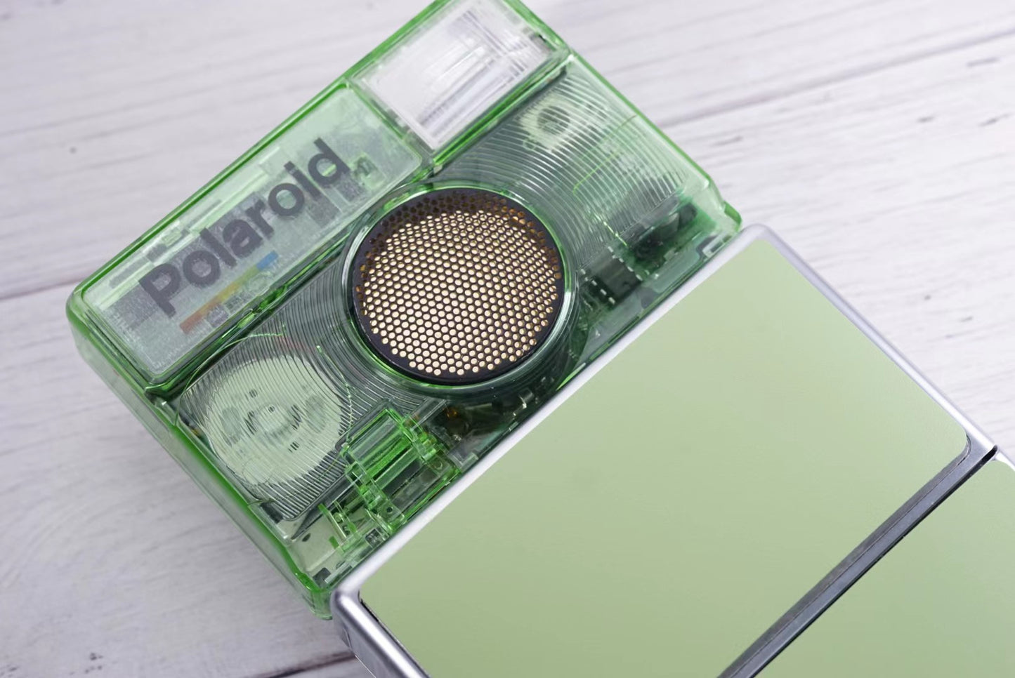 Polaroid sx70/sonar/680/690 camera skin Replacement Cover-Genuine Leather- GREEN color