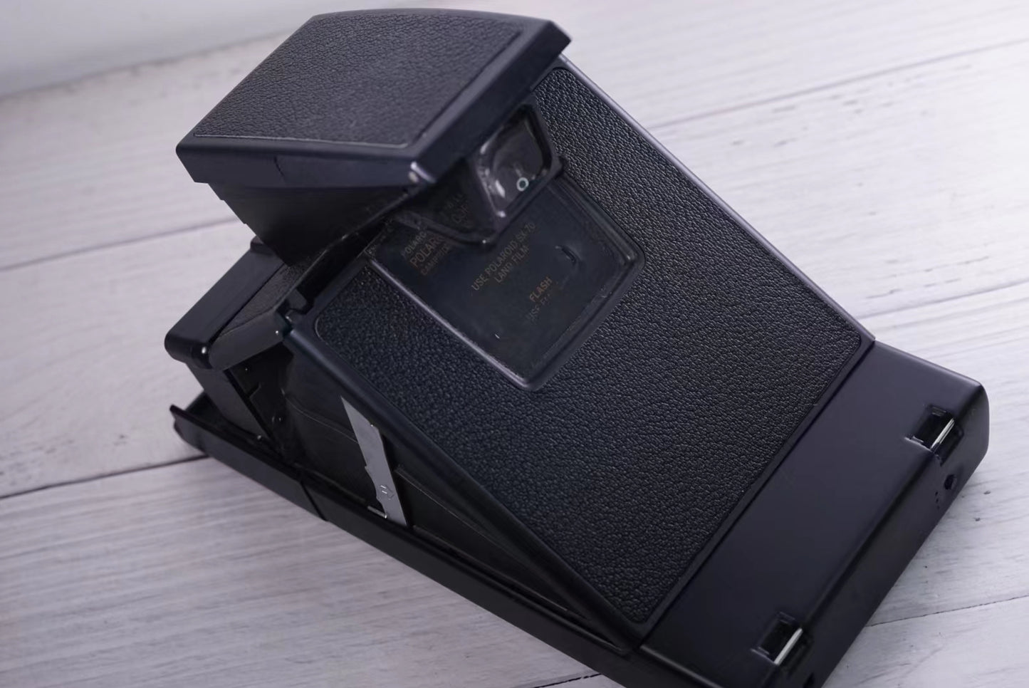 Polaroid Sx70 MODEL 2 BLACK camera WITH Power kit evo