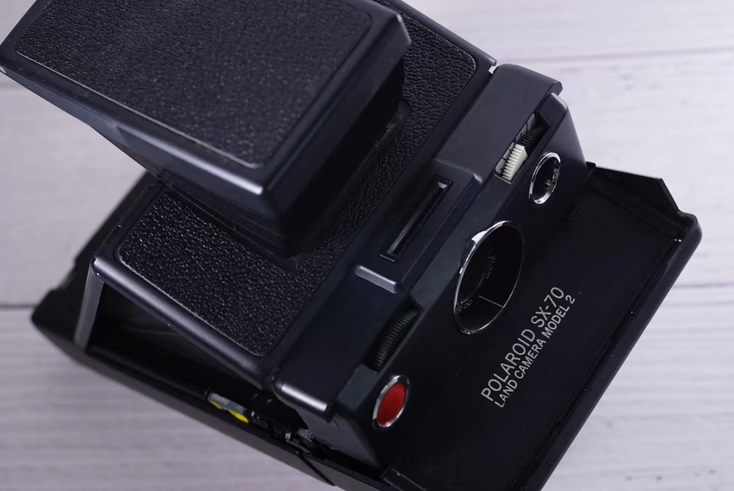 Polaroid Sx70 MODEL 2 BLACK camera WITH Power kit evo