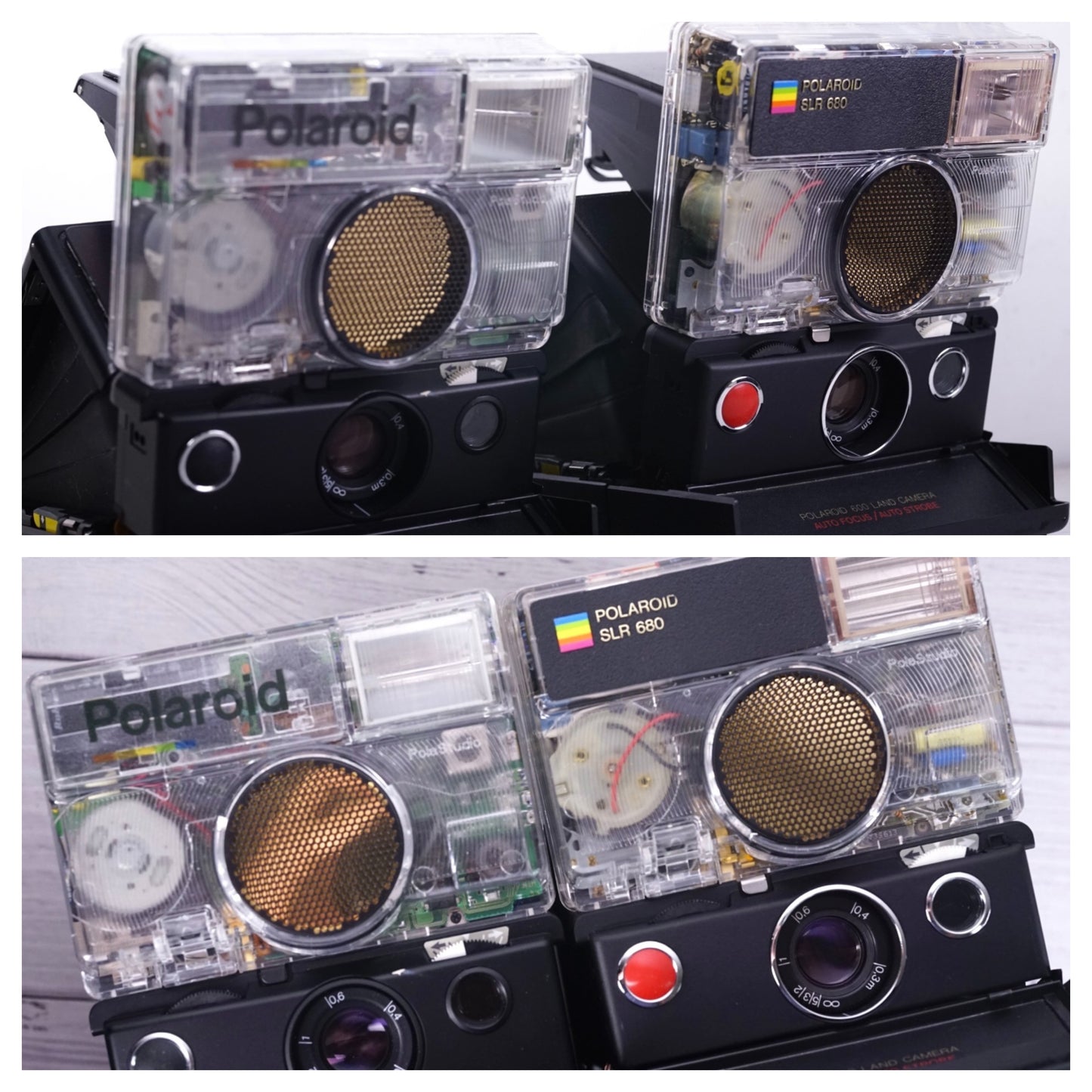 Polaroid transparent cover For 680/690 camera CLEAR FLASH HOUSING*Pola Studio