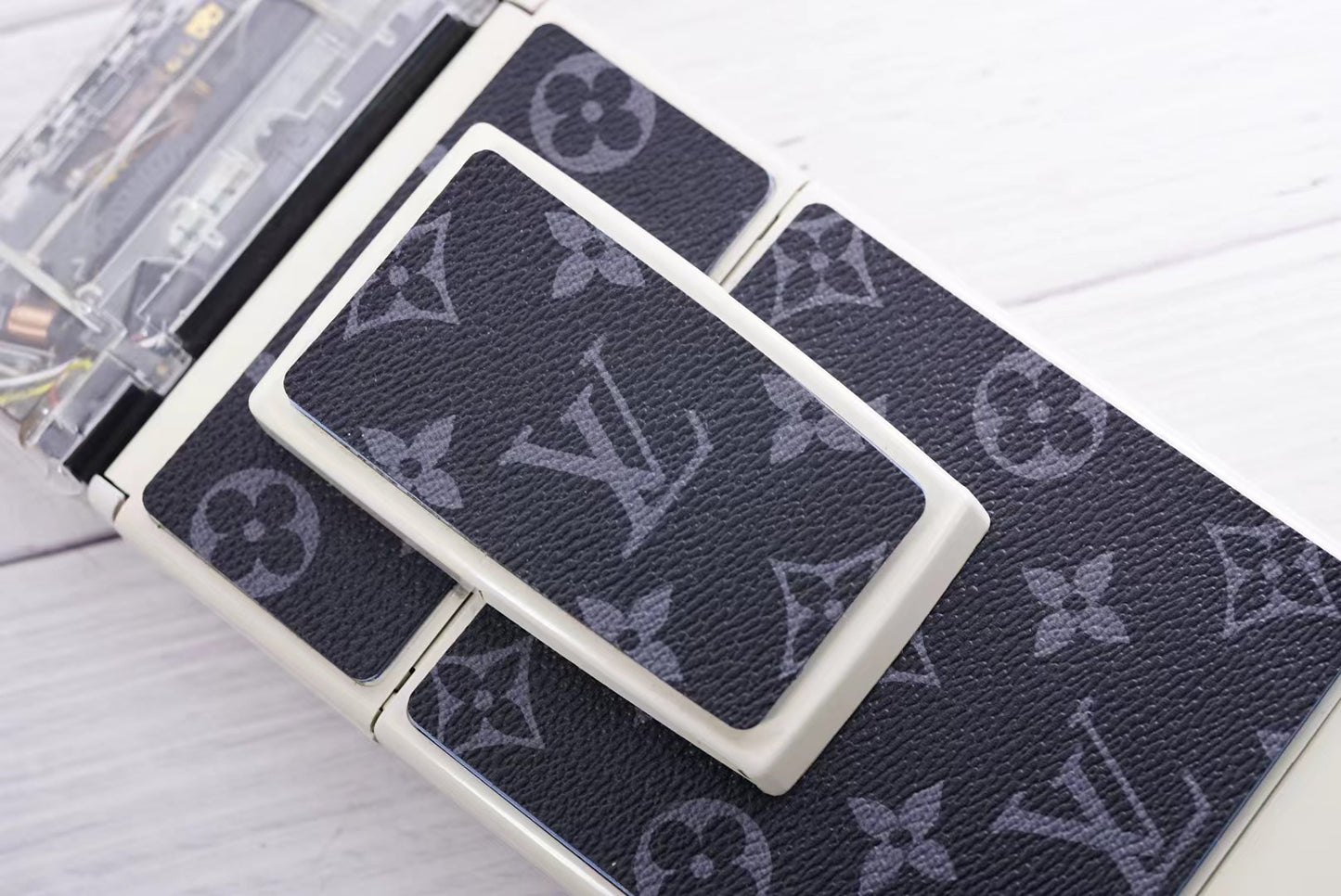 Polaroid sx70/sonar/680/690 camera skin Replacement BLACK LV LOGO