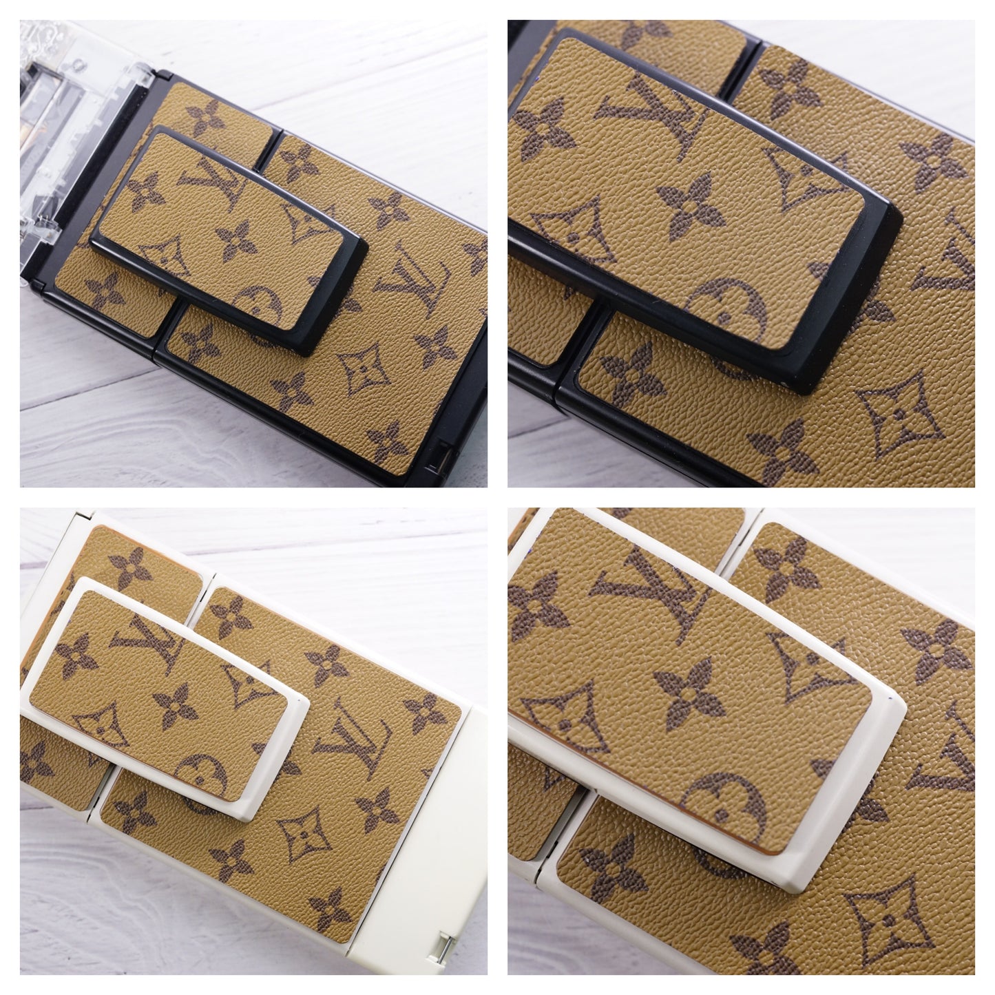 Polaroid sx70/sonar/680/690 camera skin Replacement Brown LV LOGO
