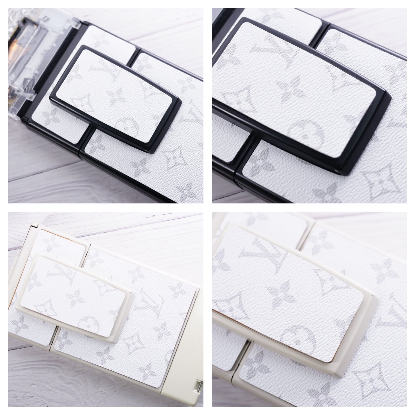 Polaroid sx70/sonar/680/690 camera skin Replacement WHITE LV LOGO