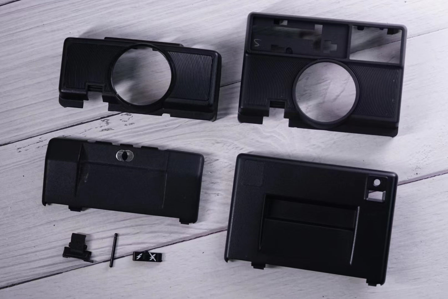POLAROID SX70 SONAR/680/690 ORIGINAL SHELL/COVER/HOUSING BLACK COLOR Disassembly parts