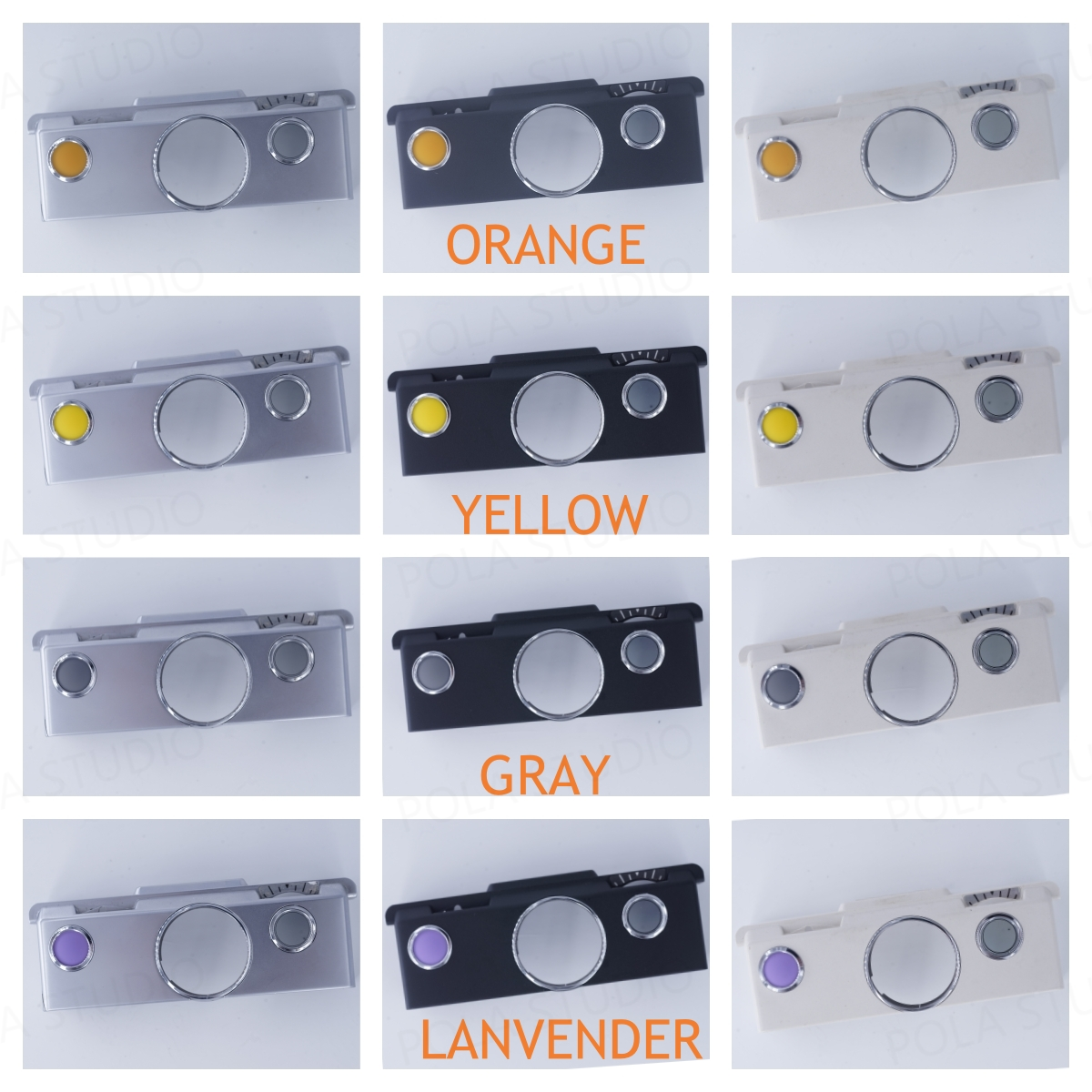 Polaroid SX70/SONAR/680/690 SHUTTER BUTTON COLORS REPLACEMENT BUTTON ORANGE SERIES