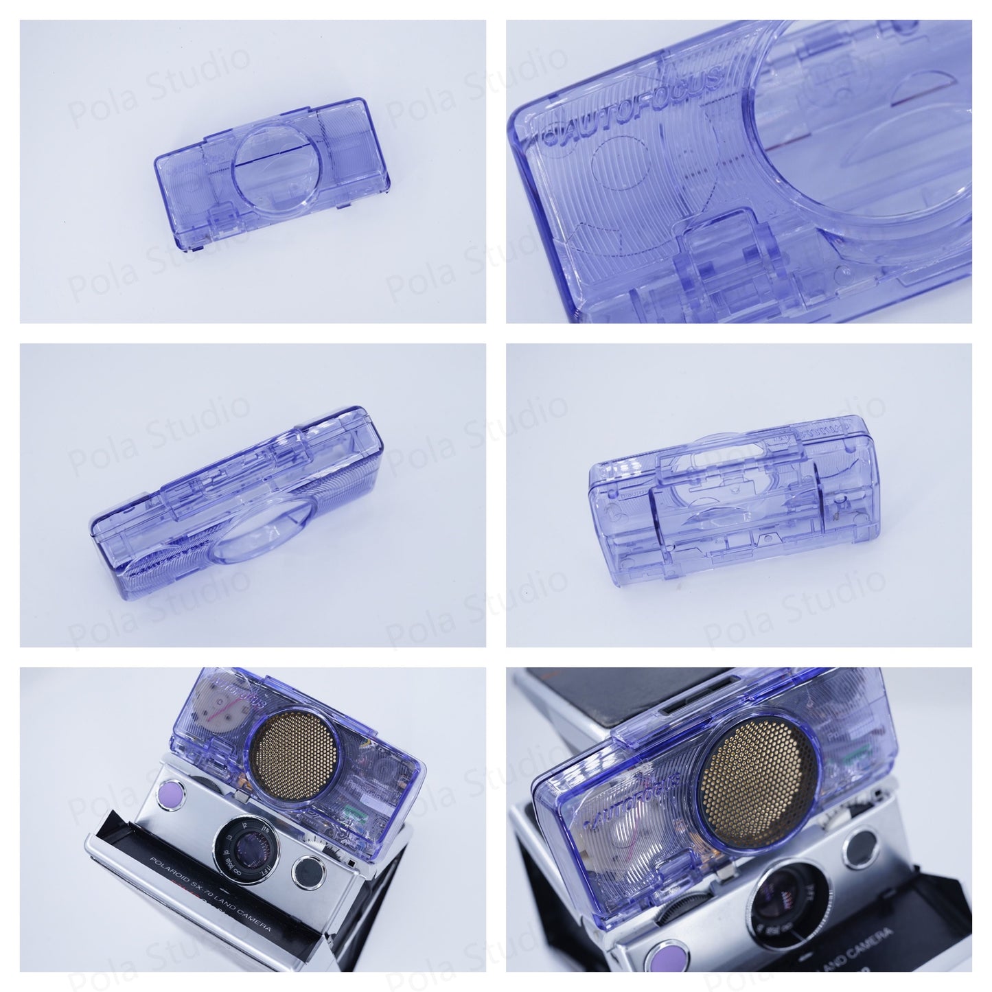 Polaroid Camera transparent cover SONAR SX70 CLEAR Customized