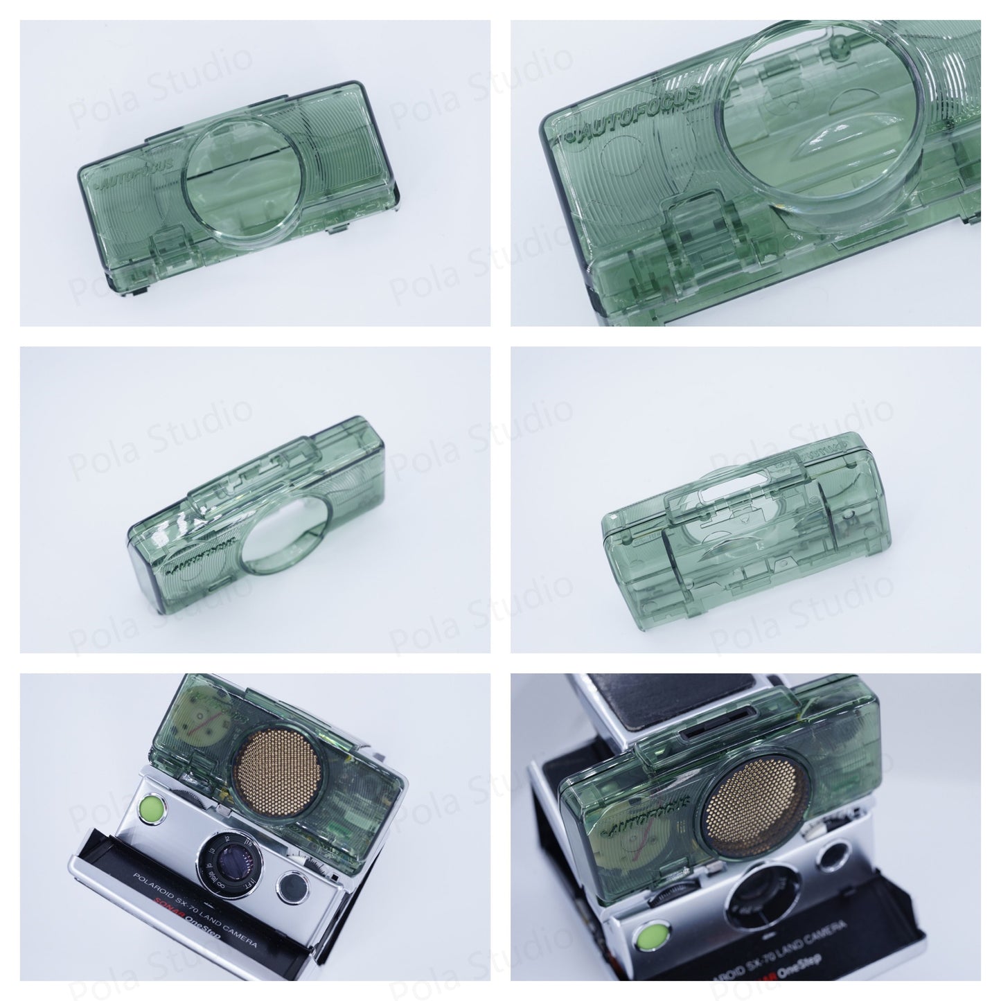 Polaroid Camera transparent cover SONAR SX70 CLEAR Customized