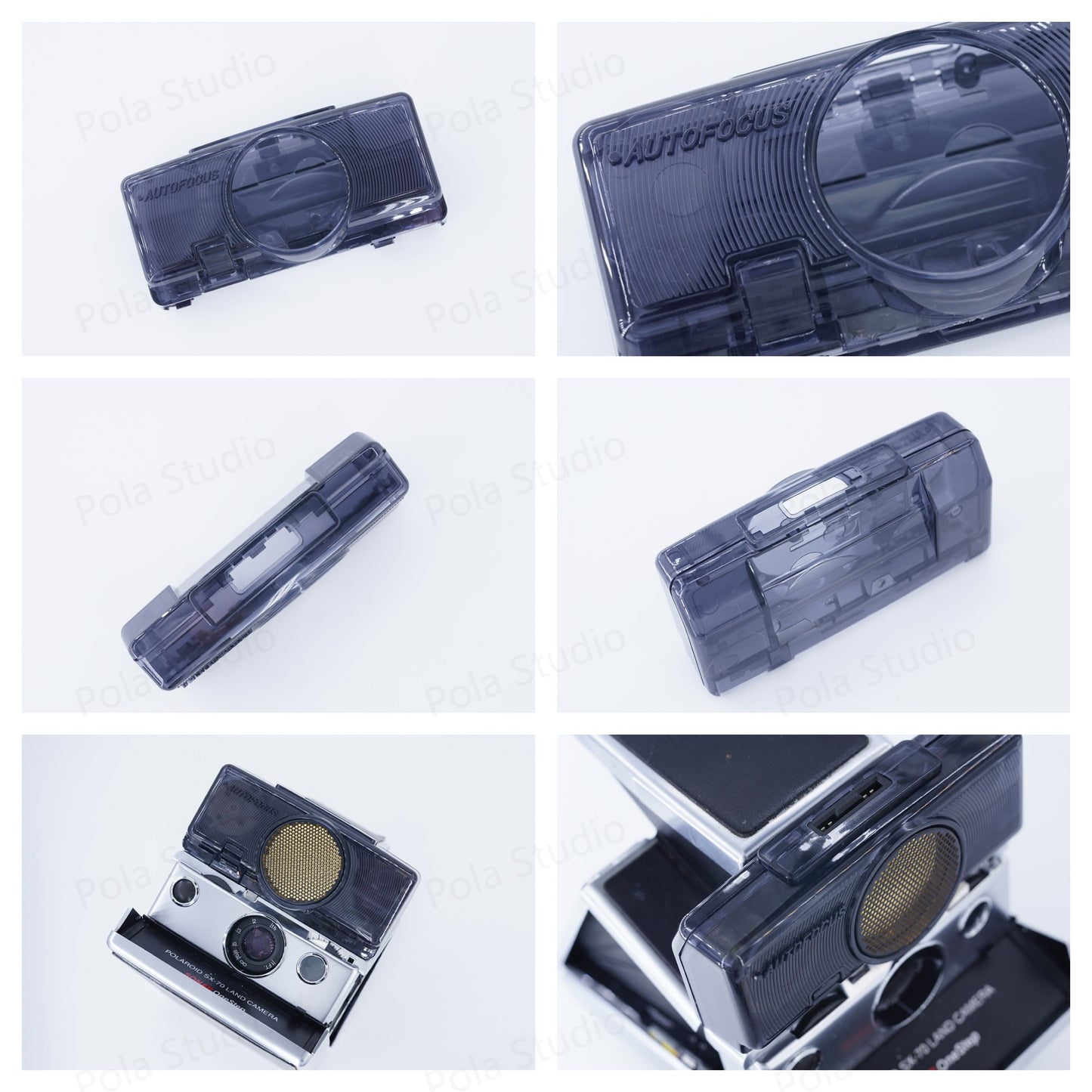 Polaroid Camera transparent cover SONAR SX70 CLEAR Customized