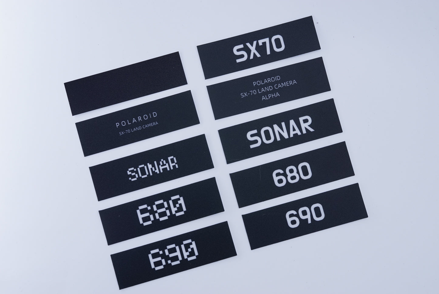 Polaroid SX70/SONAR/680/690/ALPHA FILMDOOR logo Sticker