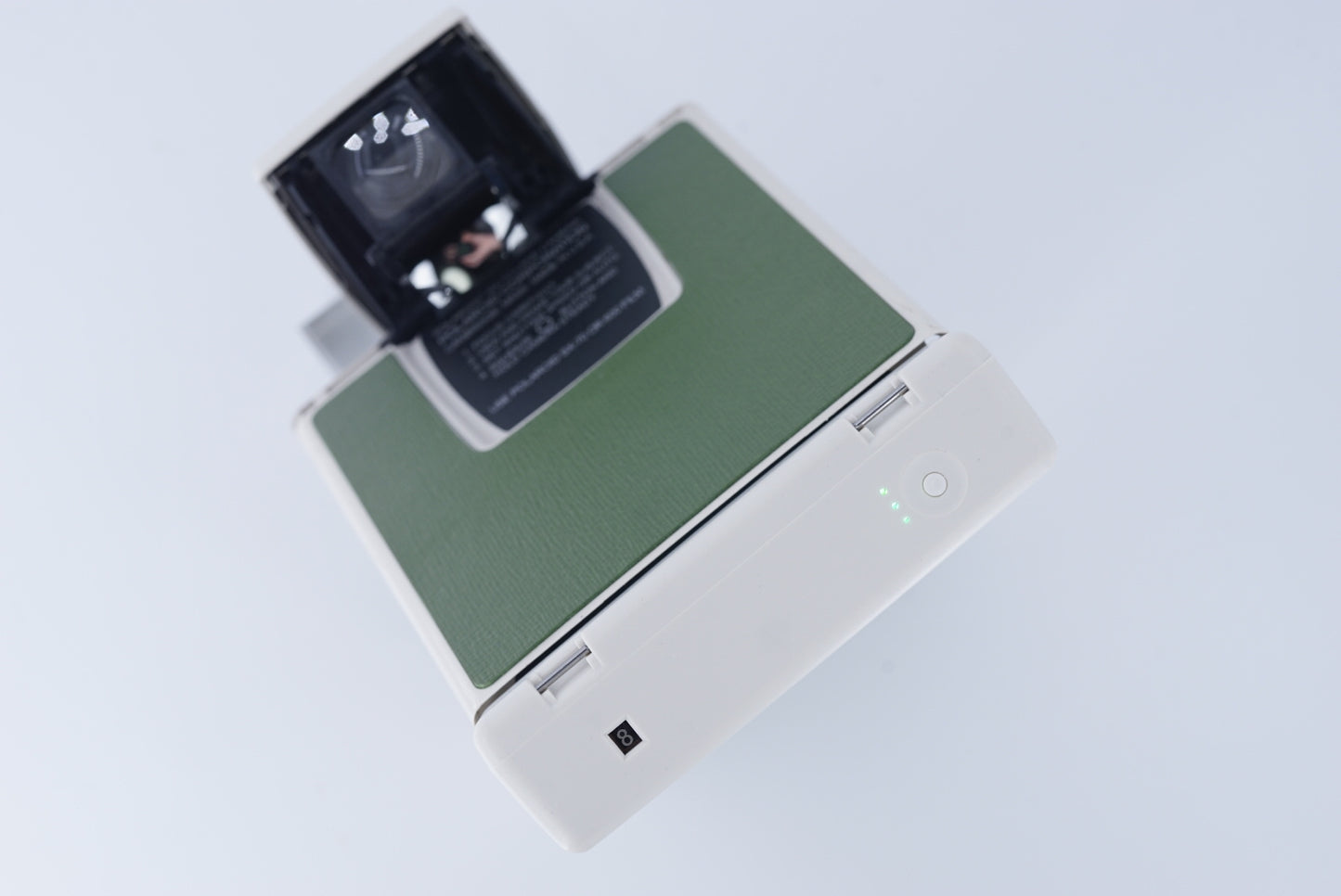 Polaroid Sx70 MODEL 2 WIHITE ivory camera S Power kit*Army Green
