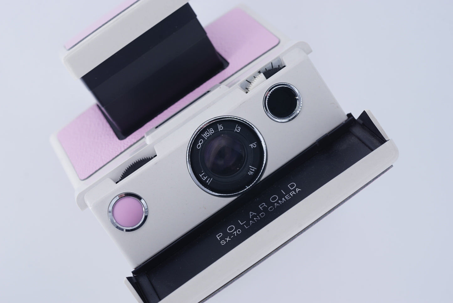 Polaroid Sx70 MODEL 2 WIHITE ivory camera S Power kit*PINK
