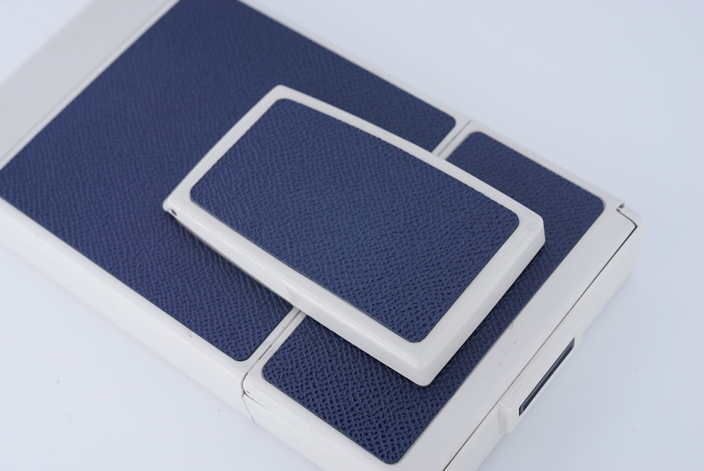 Polaroid Sx70 MODEL 2 WIHITE ivory camera S Power kit*DARK BLUE