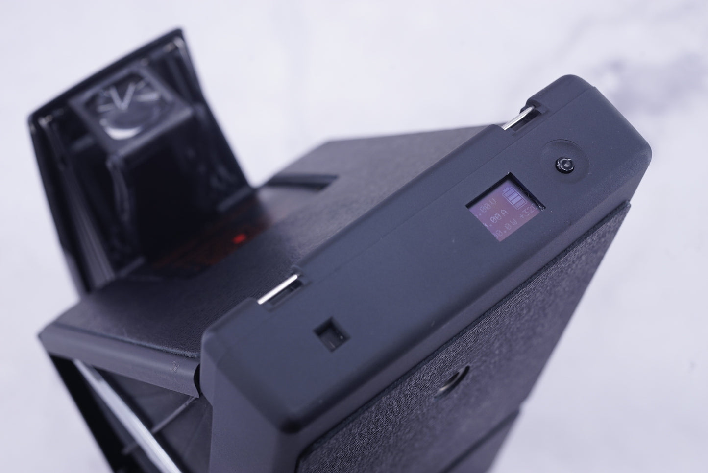 BLACK POLAROID SX70 ALPHA CAMERA EVO-II POWER KIT ITYPE/600  FILM