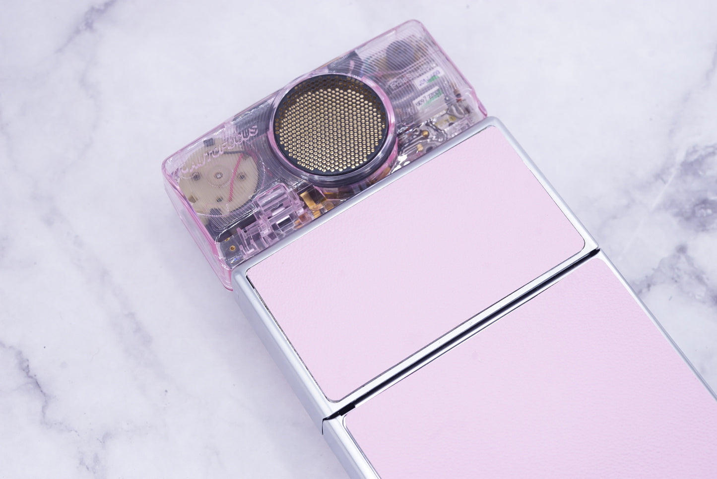 NEW PCB*Polaroid SX 70 Sonar Camera PINK HOUSING transparent COVER POWER KIT S