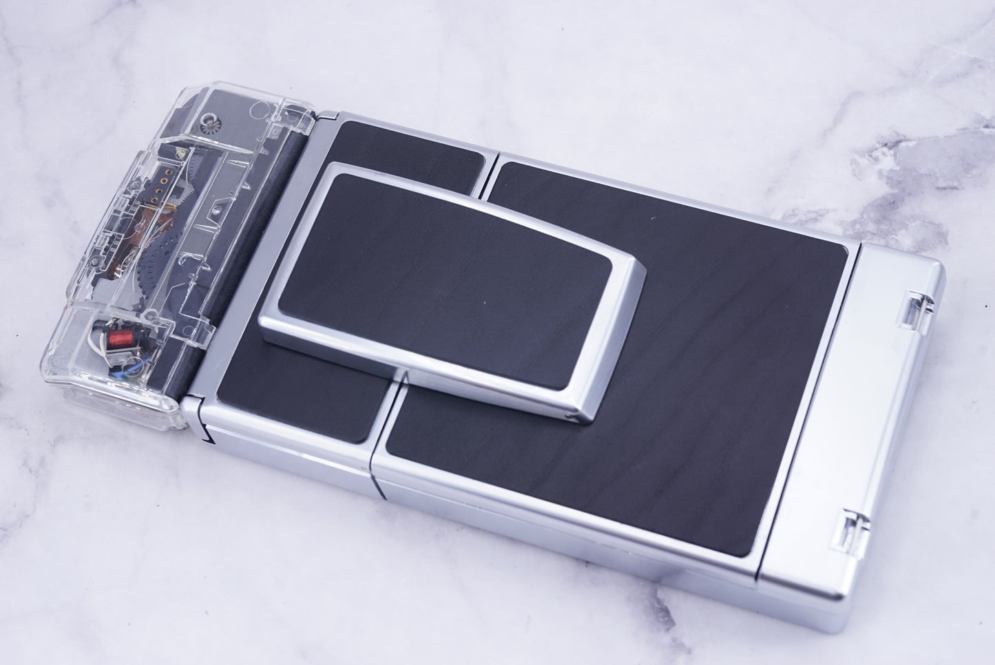 NEW PCB*Polaroid SX 70 Sonar Camera CLEAR HOUSING transparent COVER POWER KIT S& POLA FLASH