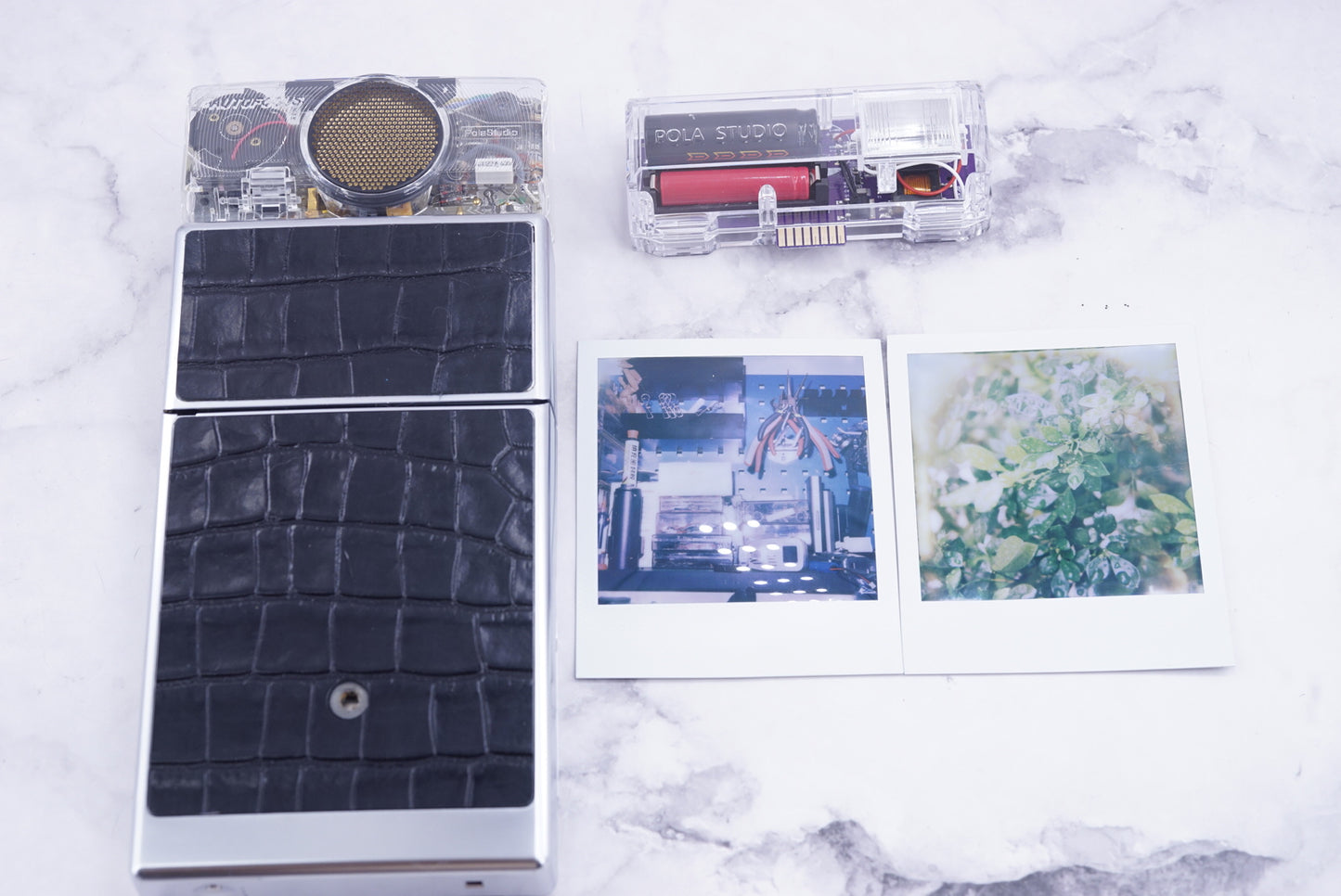 NEW PCB*Polaroid SX 70 Sonar Camera CLEAR HOUSING transparent COVER POWER KIT S& POLA FLASH
