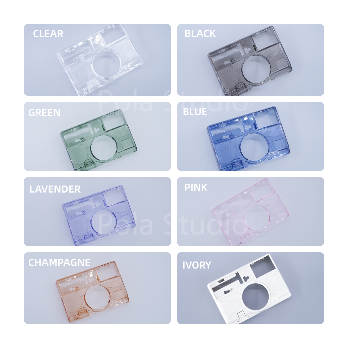 Polaroid Camera transparent cover 680/690 colorful