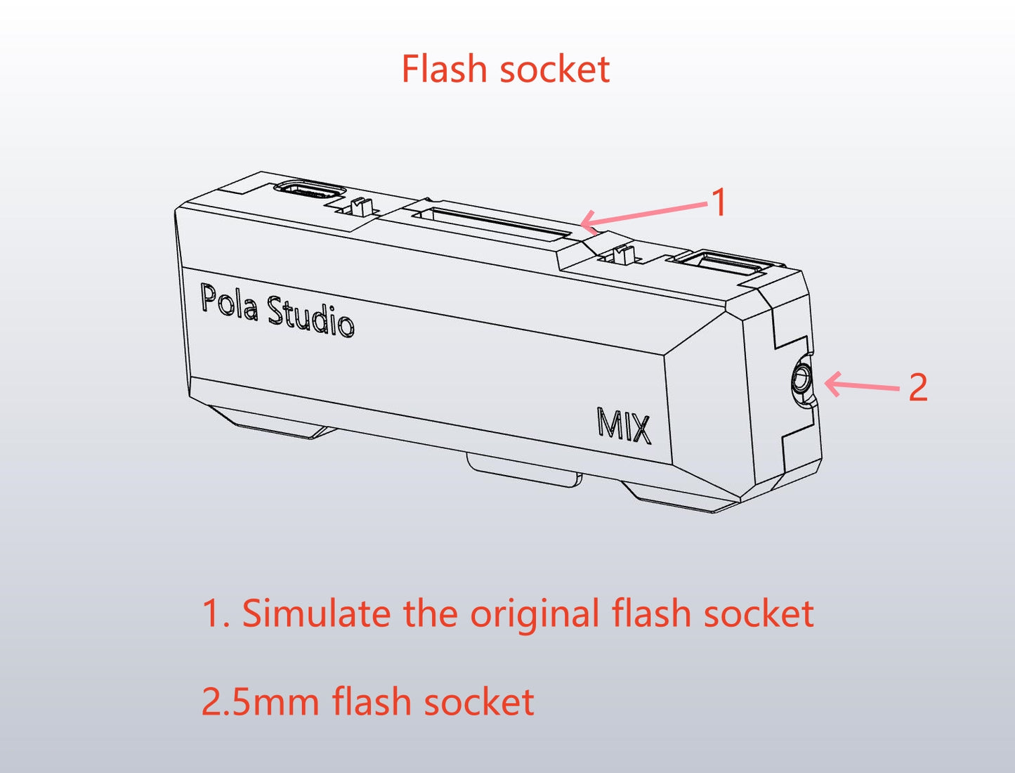 POLASTUDIO POWER MIX FOR POLAROID SX70 ALPHA&SONAR CAEMRA