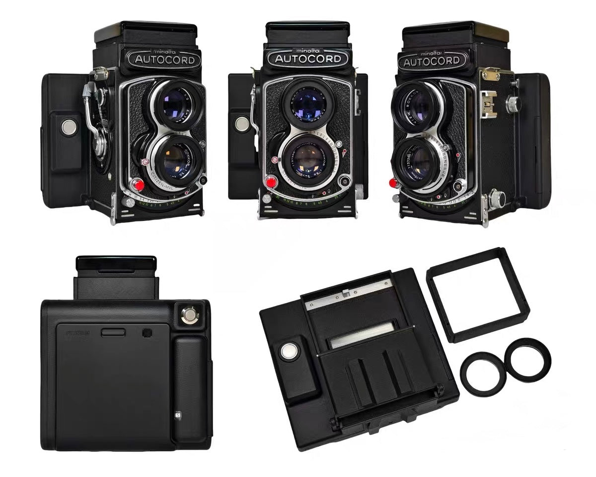 MINOLTA AUTOCORD CAMERA SQ INSTAX BACK FUJIFILM SQUARE FILM