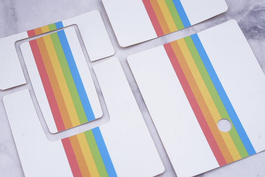 Polaroid sx70/sonar/680/690/MINT670 camera skin Replacement Cover- RAINBOW WHITE